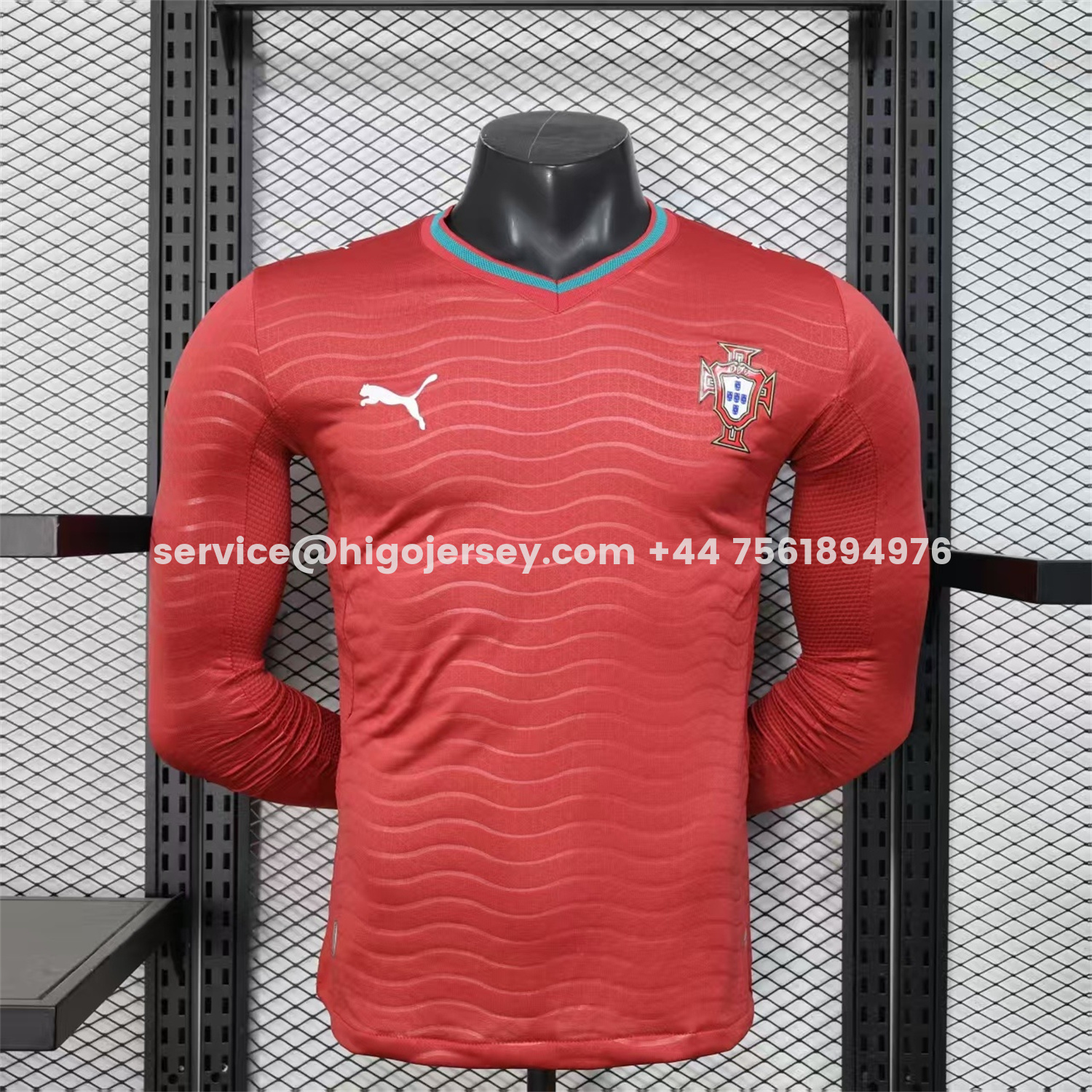 Higojerseys-Portugal 2026 Home Long Sleeves Jersey - Player Version