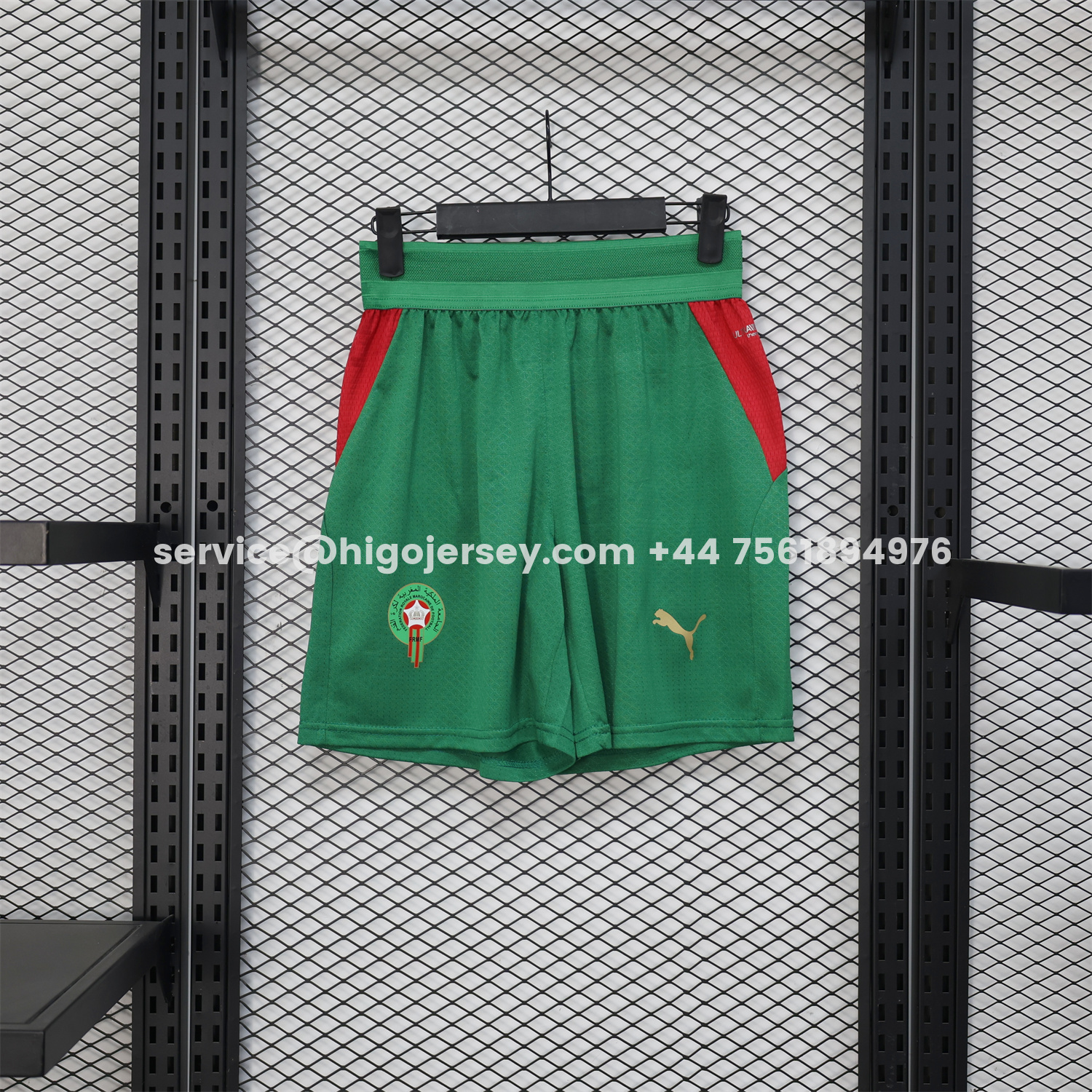 Higojerseys-Morocco 2026 Home Green Shorts - Player Version