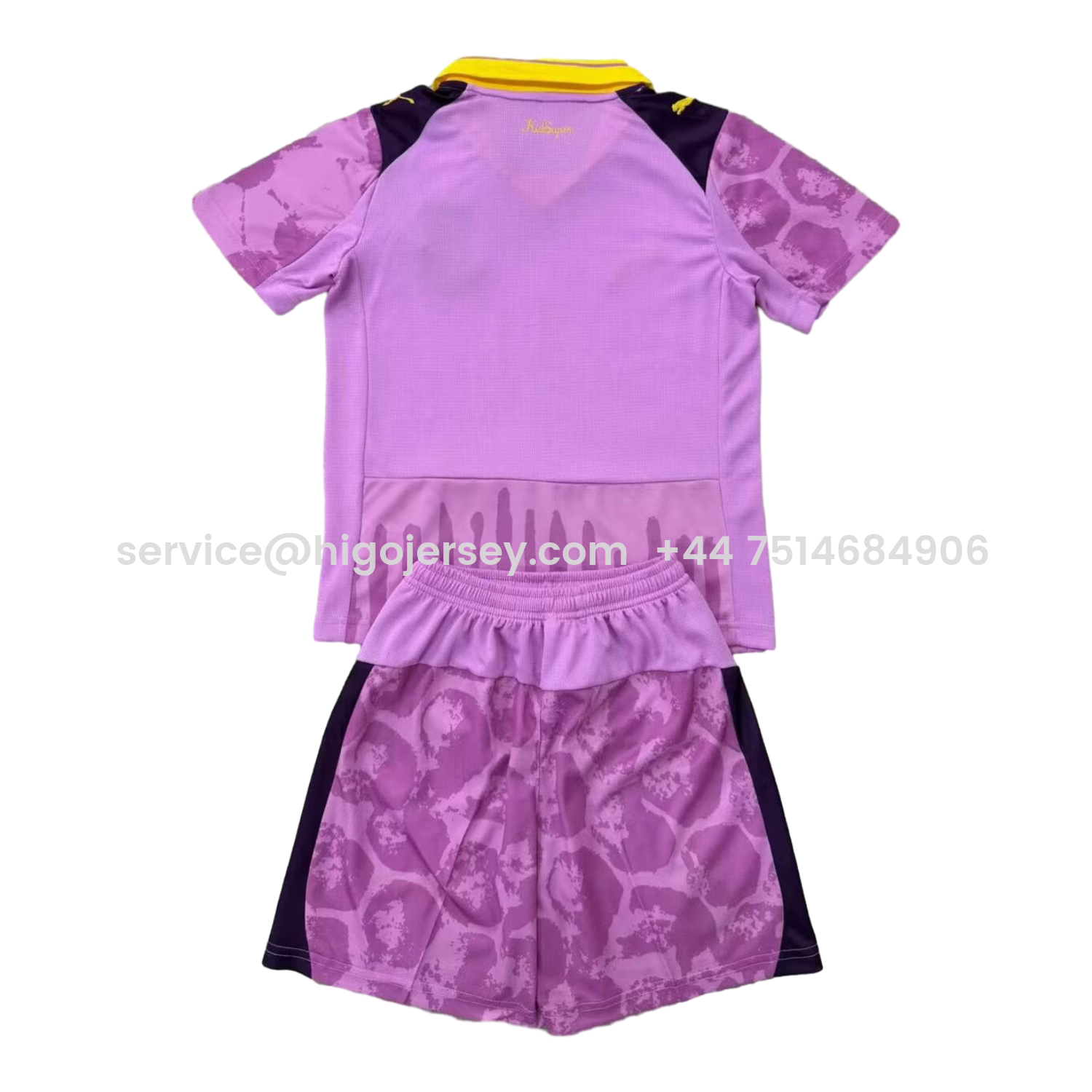 Higojerseys-Dortmund 2025 Club World Cup Goalkeeper Purple Kids Kit