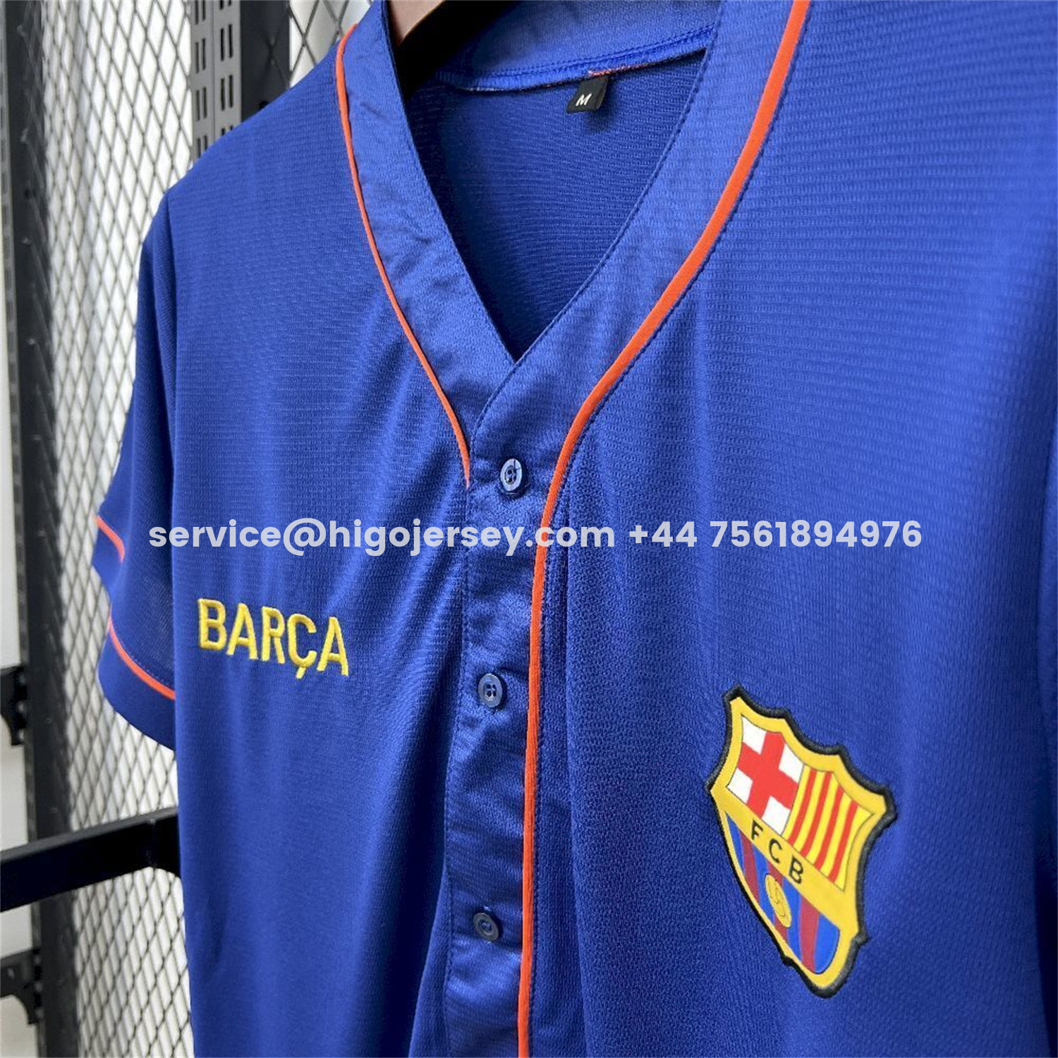 Higojerseys-Barcelona 25-26 Blue Baseball Jersey