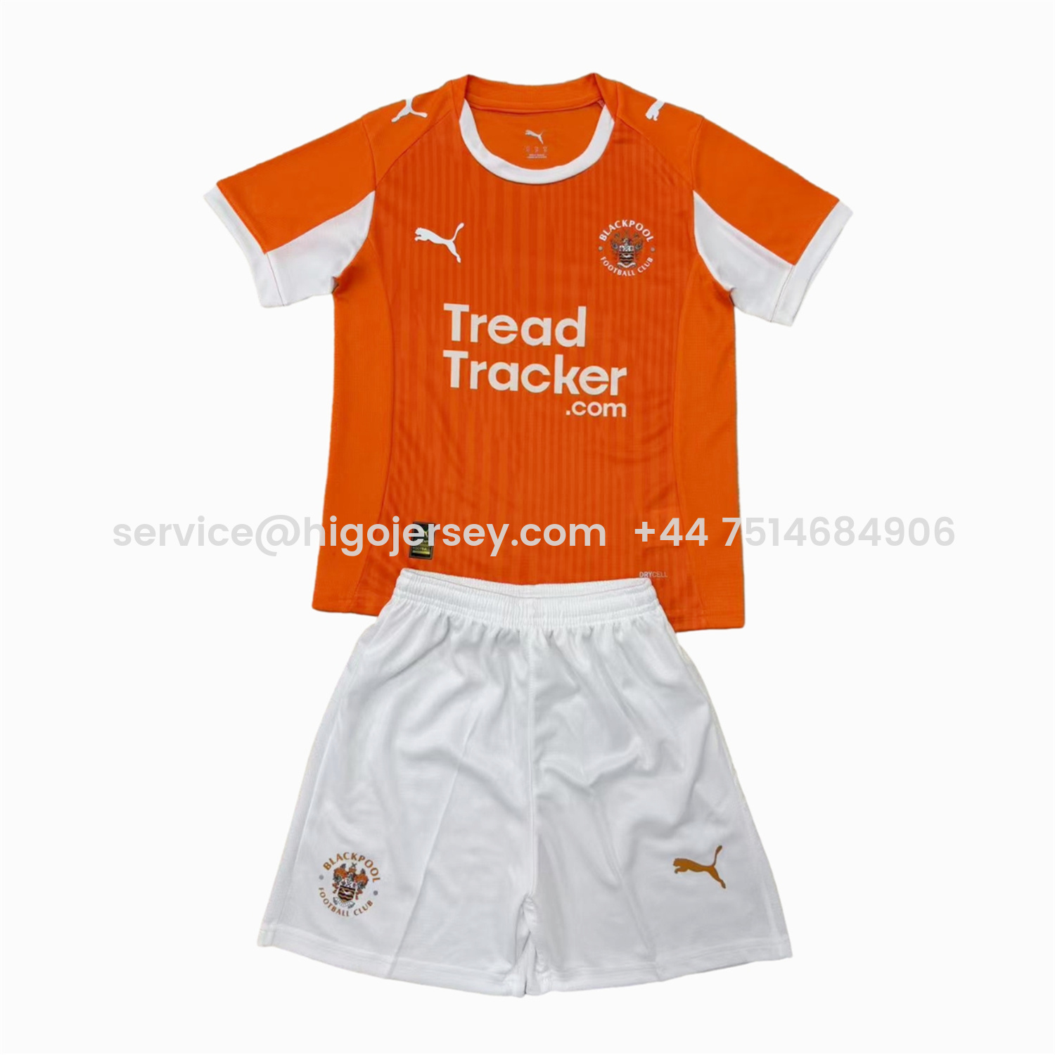 Higojerseys-Blackpool 25-26 Home Men's Adult Jersey Set - Fans Version