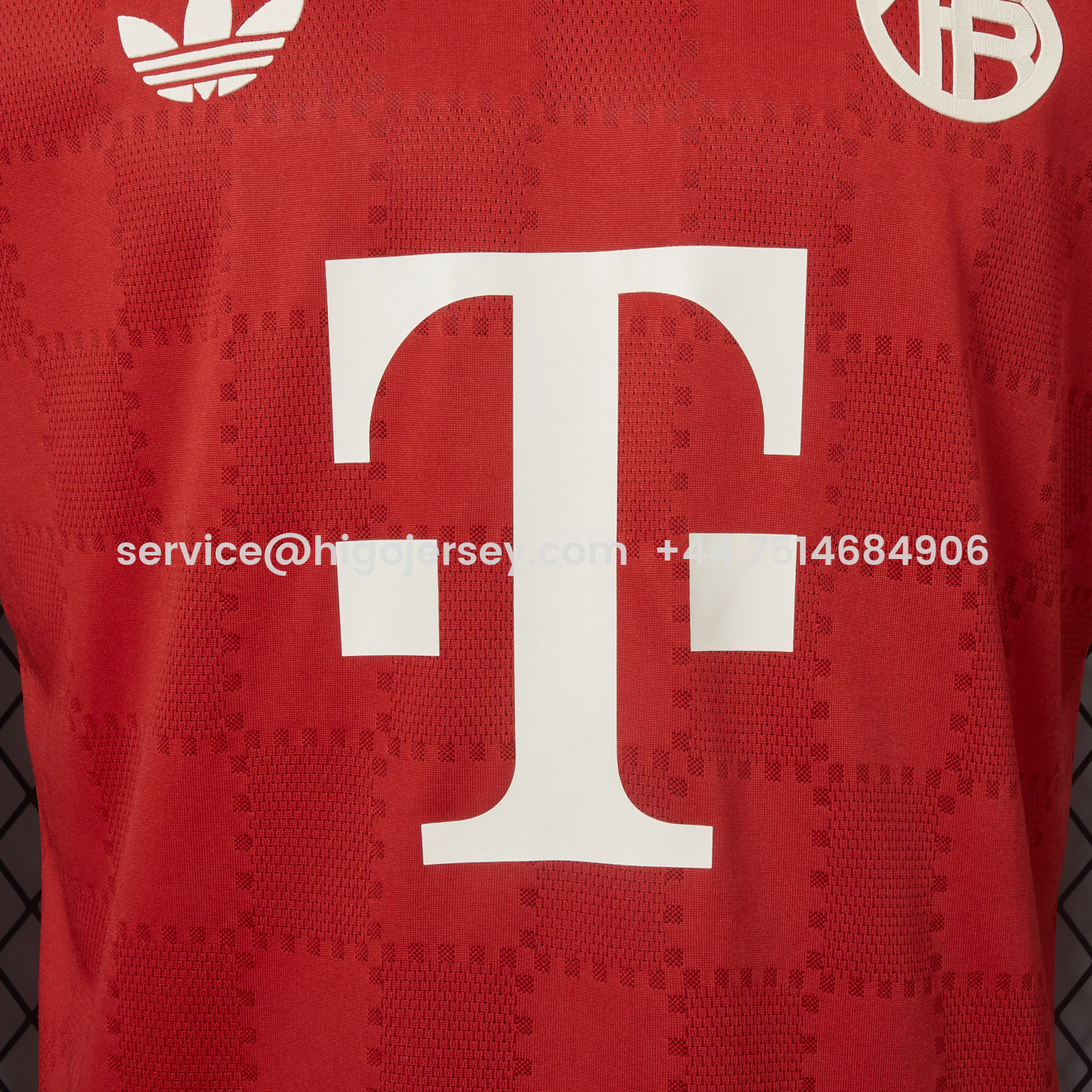 Higojerseys-Bayern Munich 25-26 Trefoil Red Special Jersey - Player Version