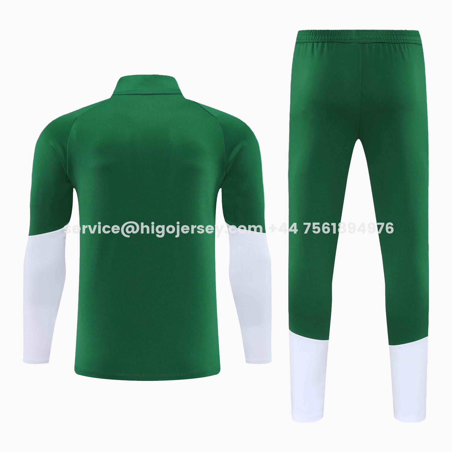 Higojerseys-Italy 2026 Kids Long Sleeve Training Set - Green Top & Pants