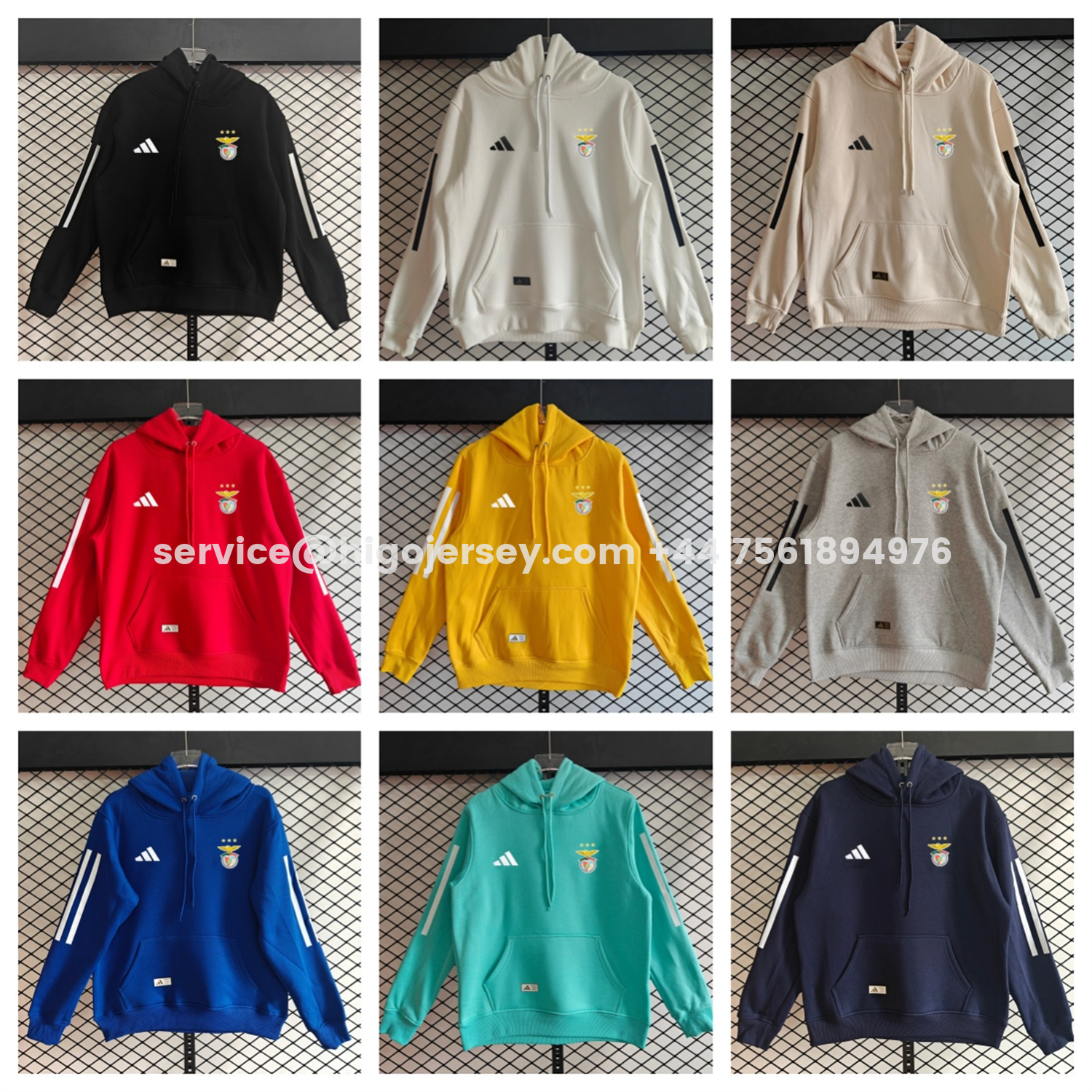 Higojerseys-Benfica 25-26 Home Unisex Pullover Hoodie