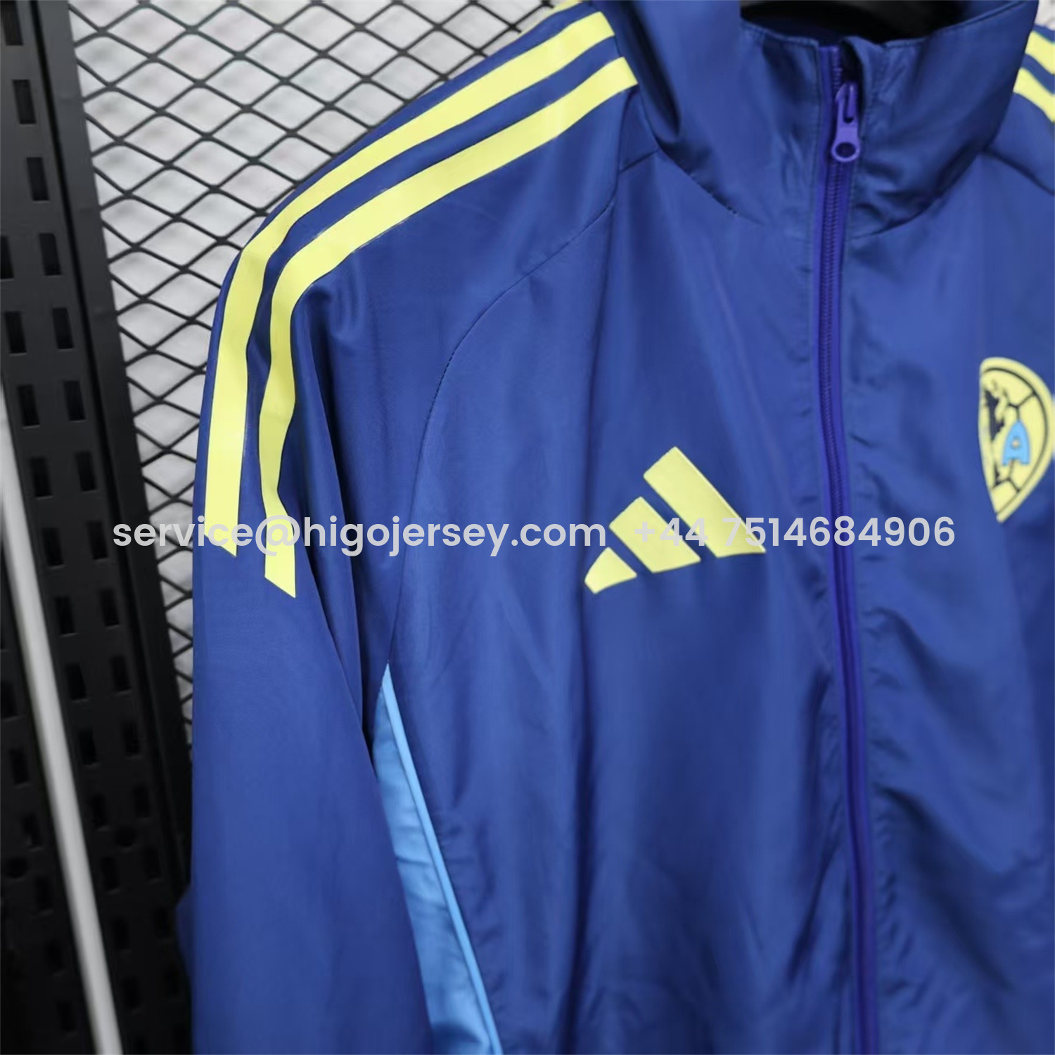 Higojerseys-Club América 25-26 Blue Windbreaker Jacket