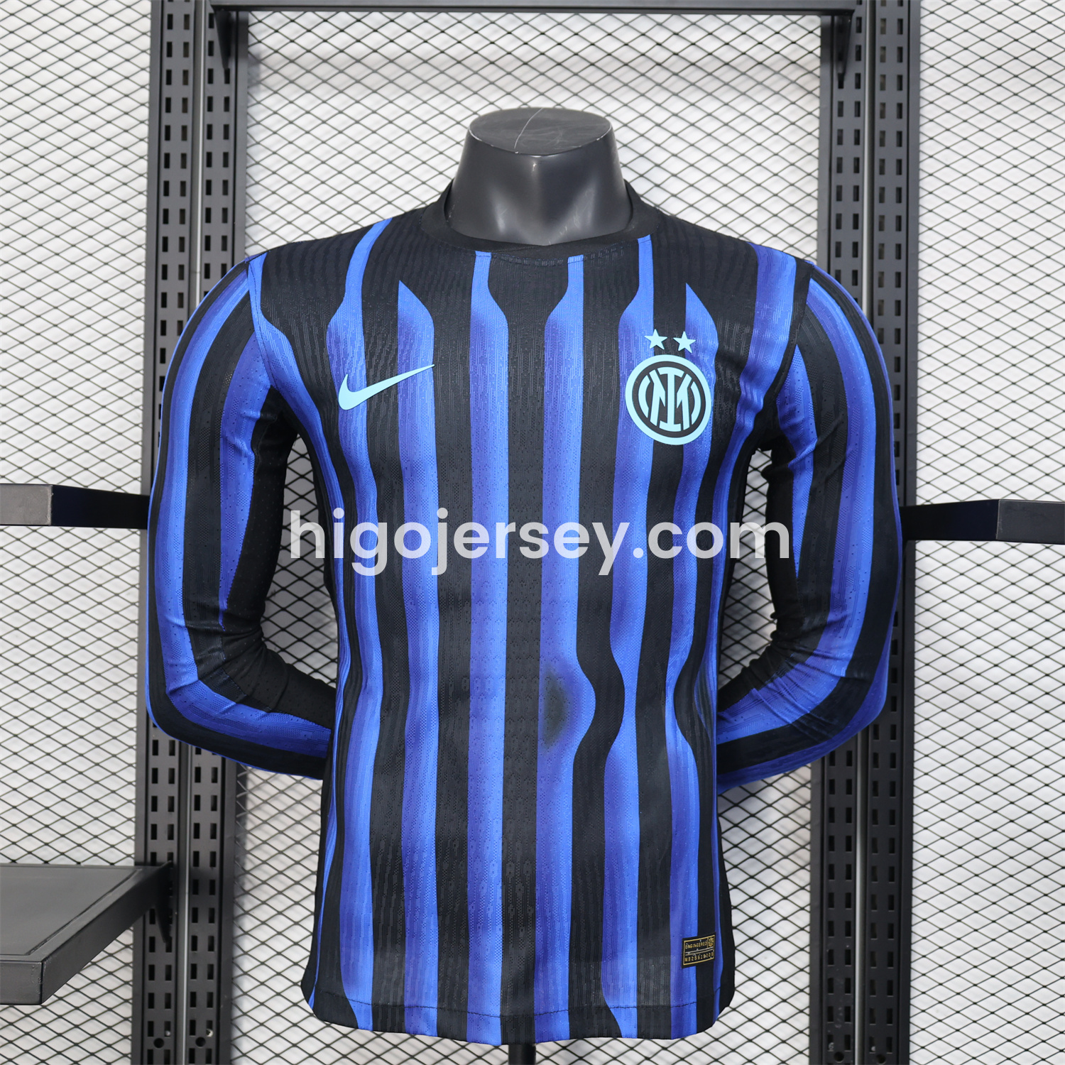 Higojerseys-Inter Milan 25-26 Home Long Sleeve Jersey - Player Version