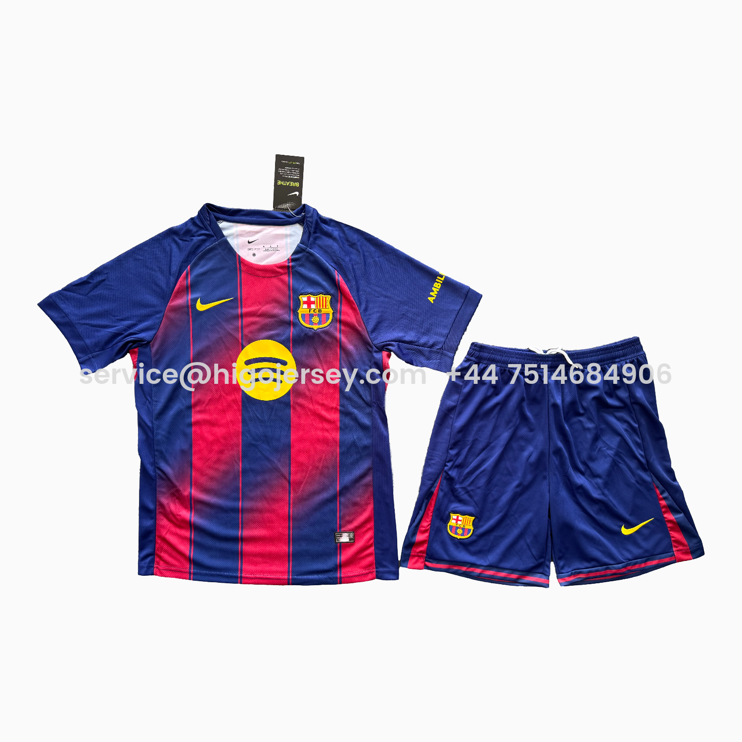 Higojerseys-Barcelona 25-26 Home Men's Adult Jersey Set - Fans Version
