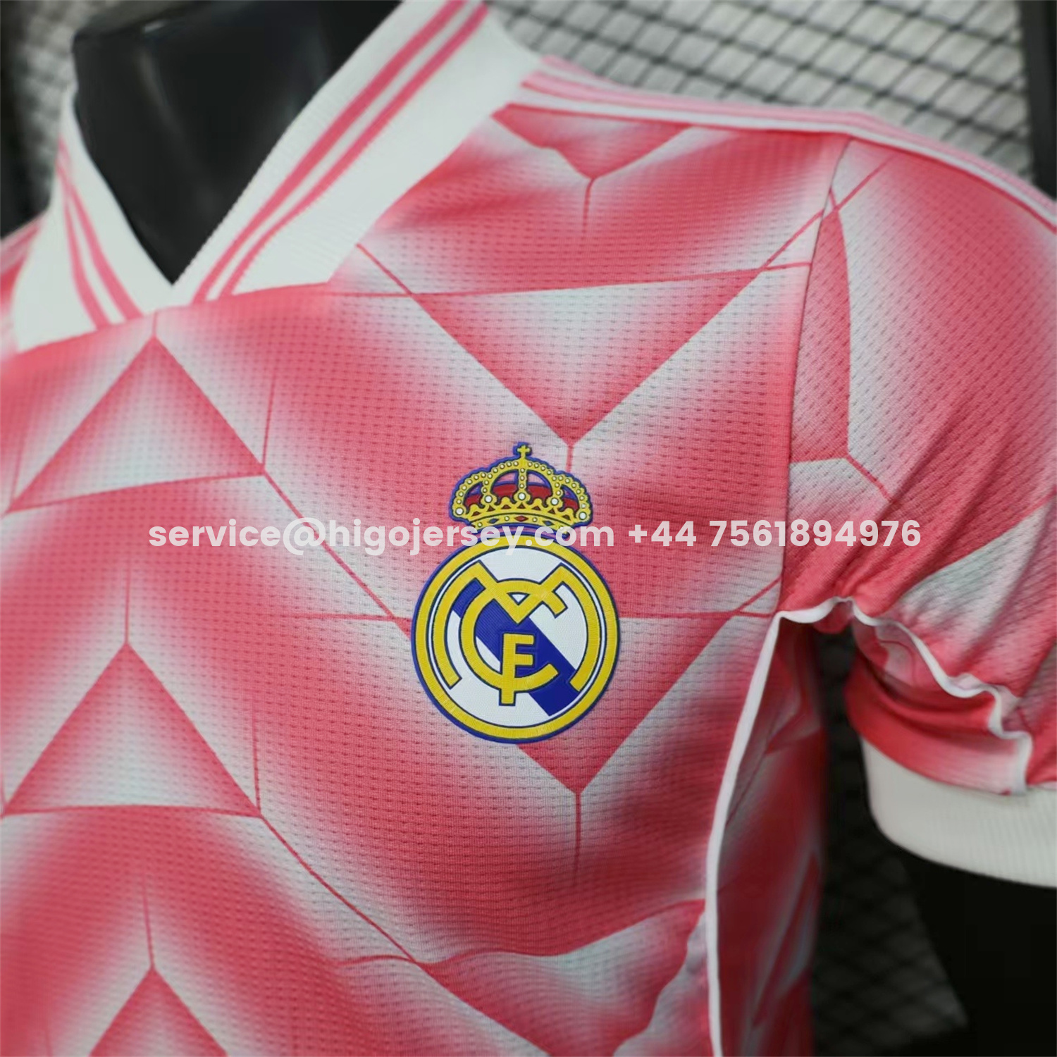 Higojerseys-Real Madrid 25-26 Refracted Pink Light White Special Jersey - Player Version