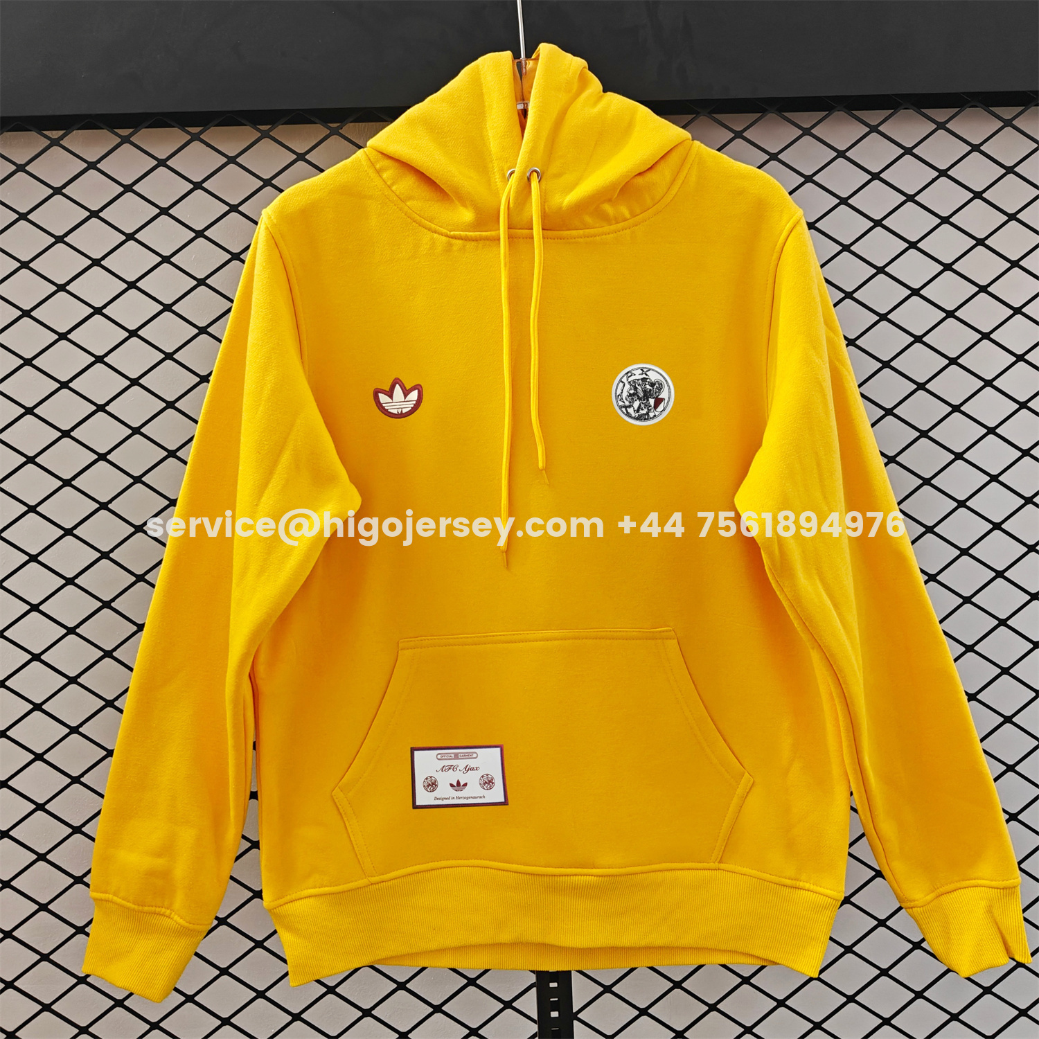 Higojerseys-Ajax 25-26 Originals Terrace Icon Unisex Pullover Hoodie