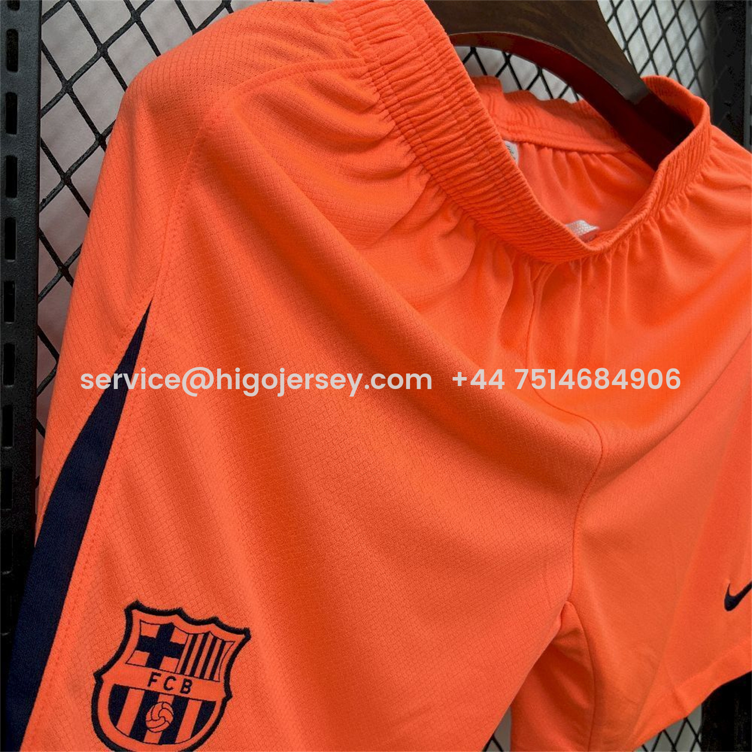 Higojerseys-Barcelona 25-26 Third Orange Shorts - Fans Version