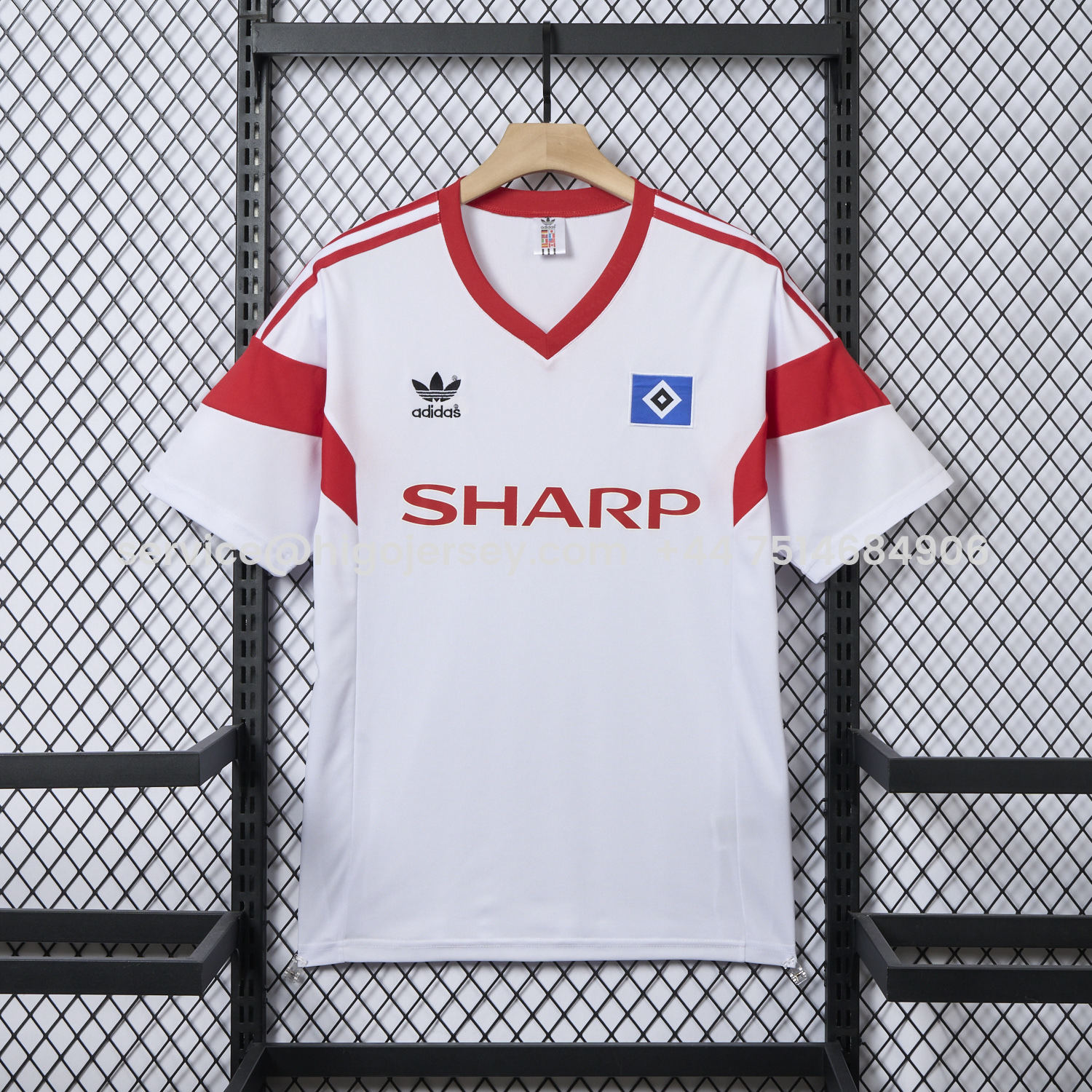 Higojerseys-Retro Hamburger SV 1988 Home Jersey
