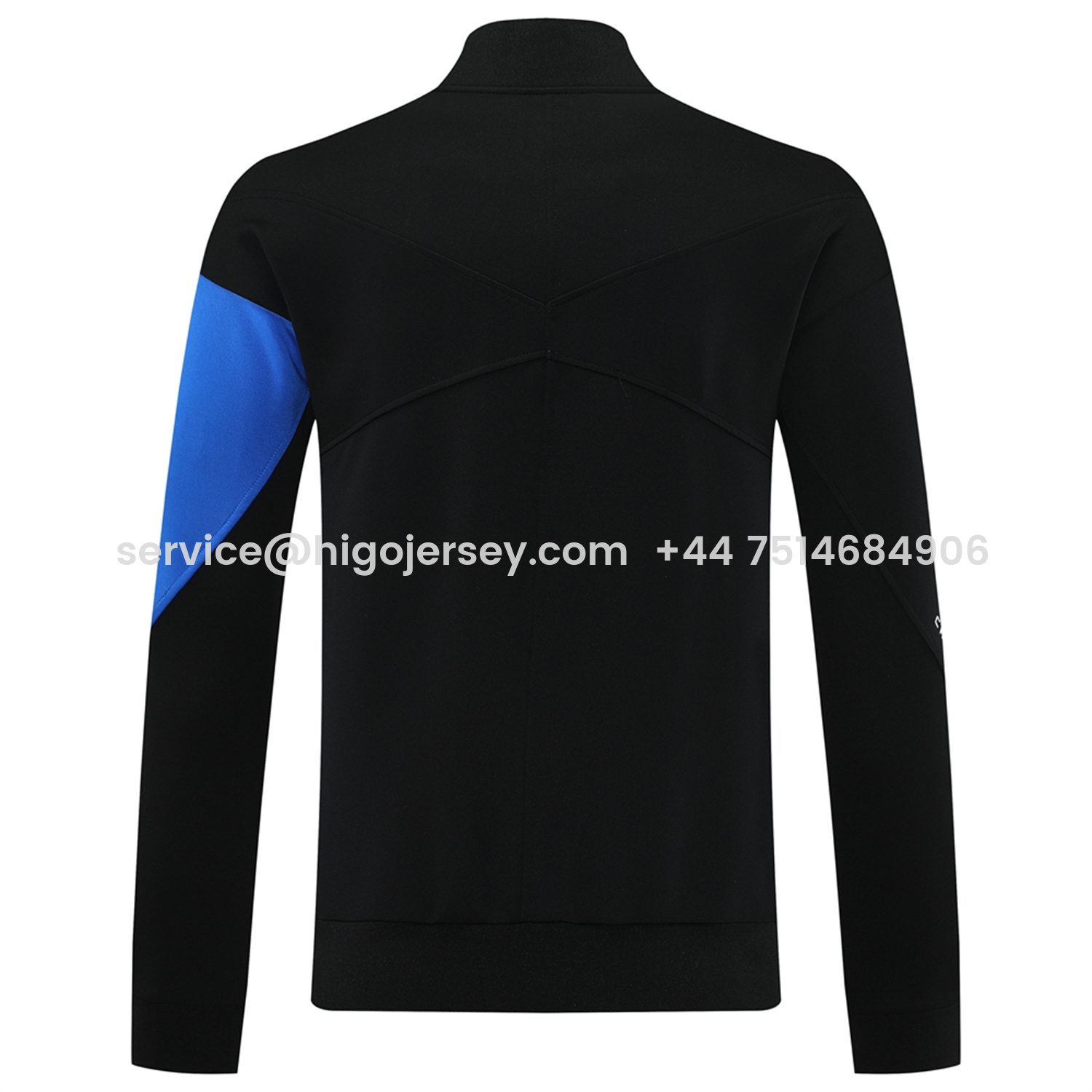 Higojerseys-C.H.E.L.S.E.A 25-26 Jacket Training Tracksuit with Throwback Badge - Black Jackets & Pants