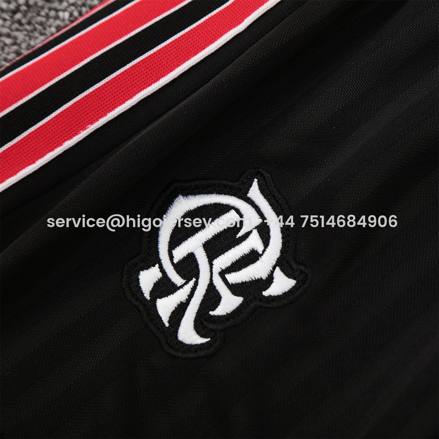 Higojerseys-Flamengo 25-26 Short-Sleeve Training Set - Red Vest & Black Shorts