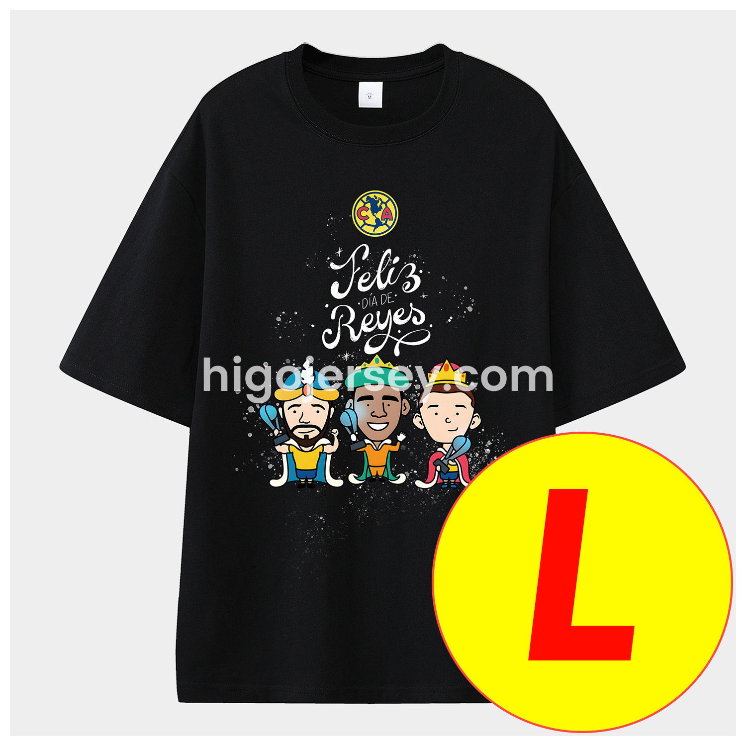 Higojerseys-Club América Triple Championship Unisex Pure Cotton T-shirt