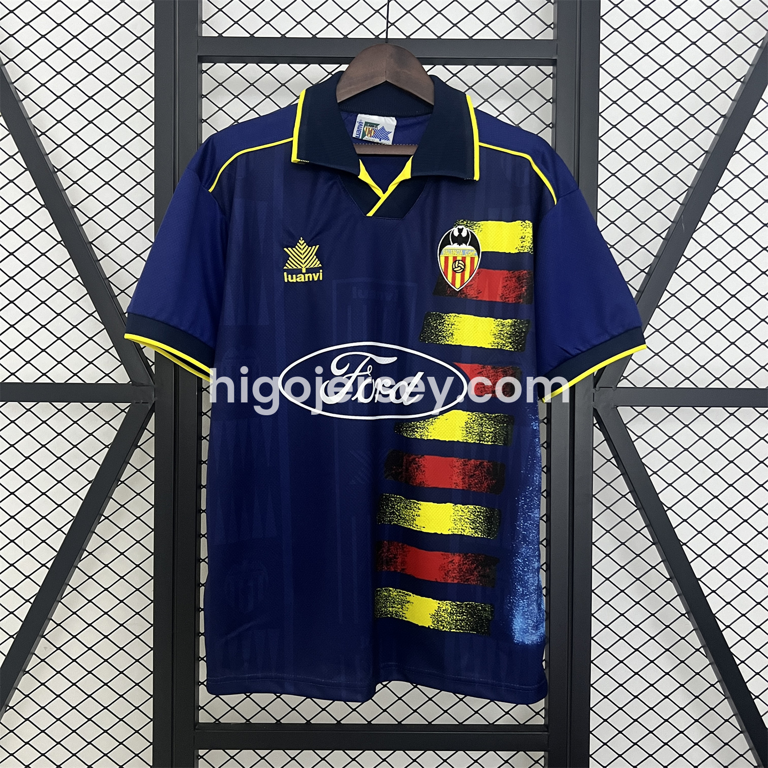 Higojerseys-Retro Valencia 1996-97 Away Jersey
