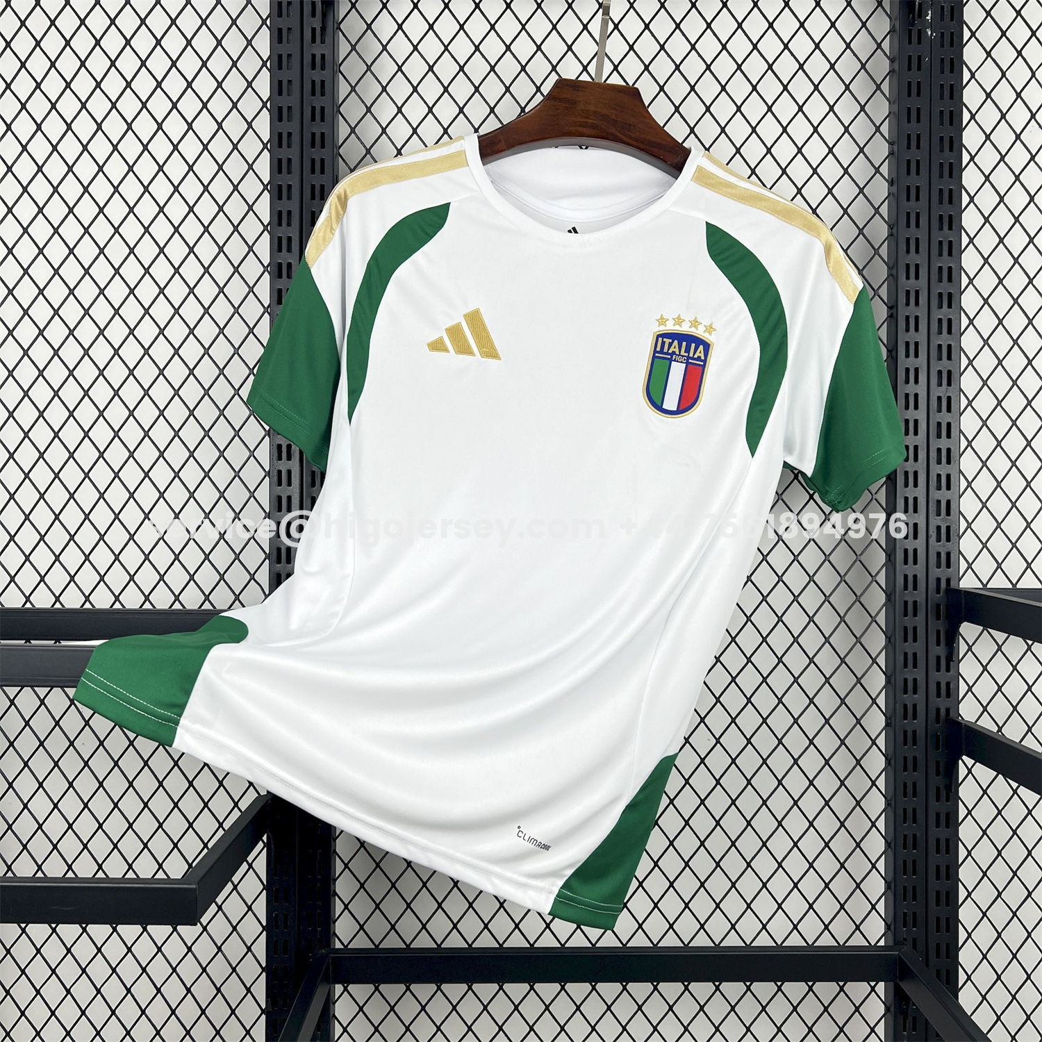 Higojerseys-Italy 2026 White Tiro Pre-Match Jersey