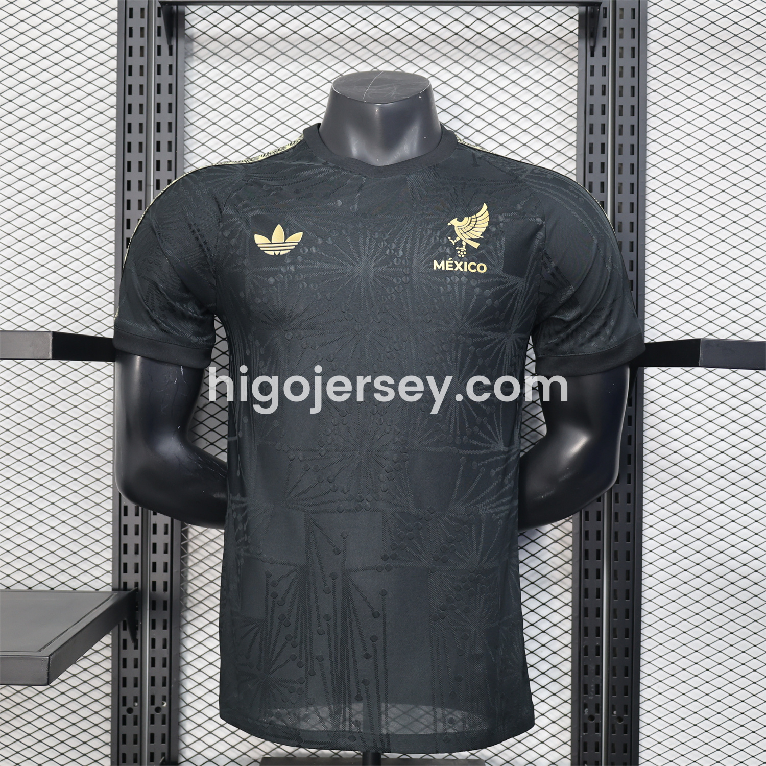 Higojerseys-Mexico 2025 Gold Cup Black Special Edition Jersey - Player Version