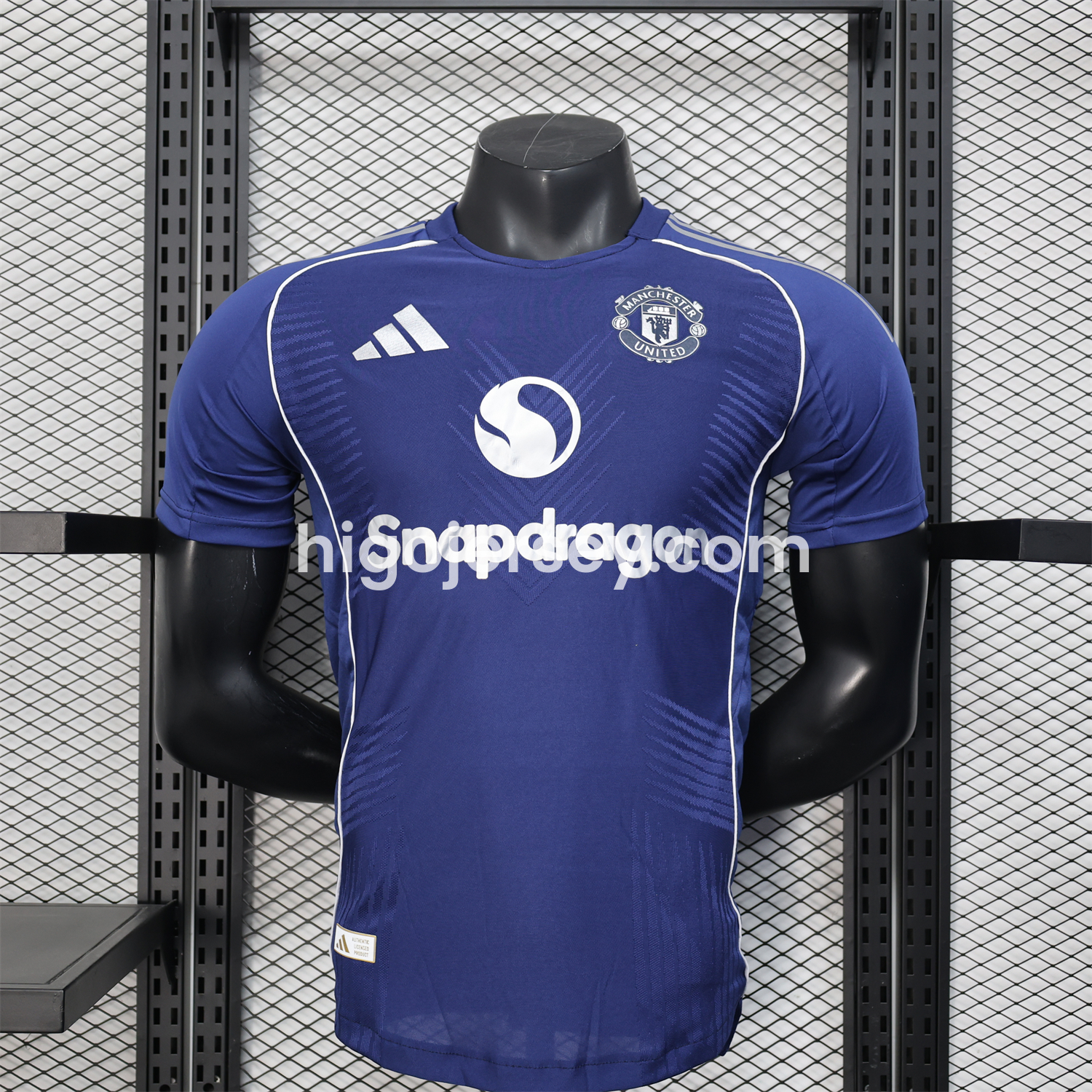 Higojerseys-Manchester United 25-26 Blue Training Jersey - Player Version