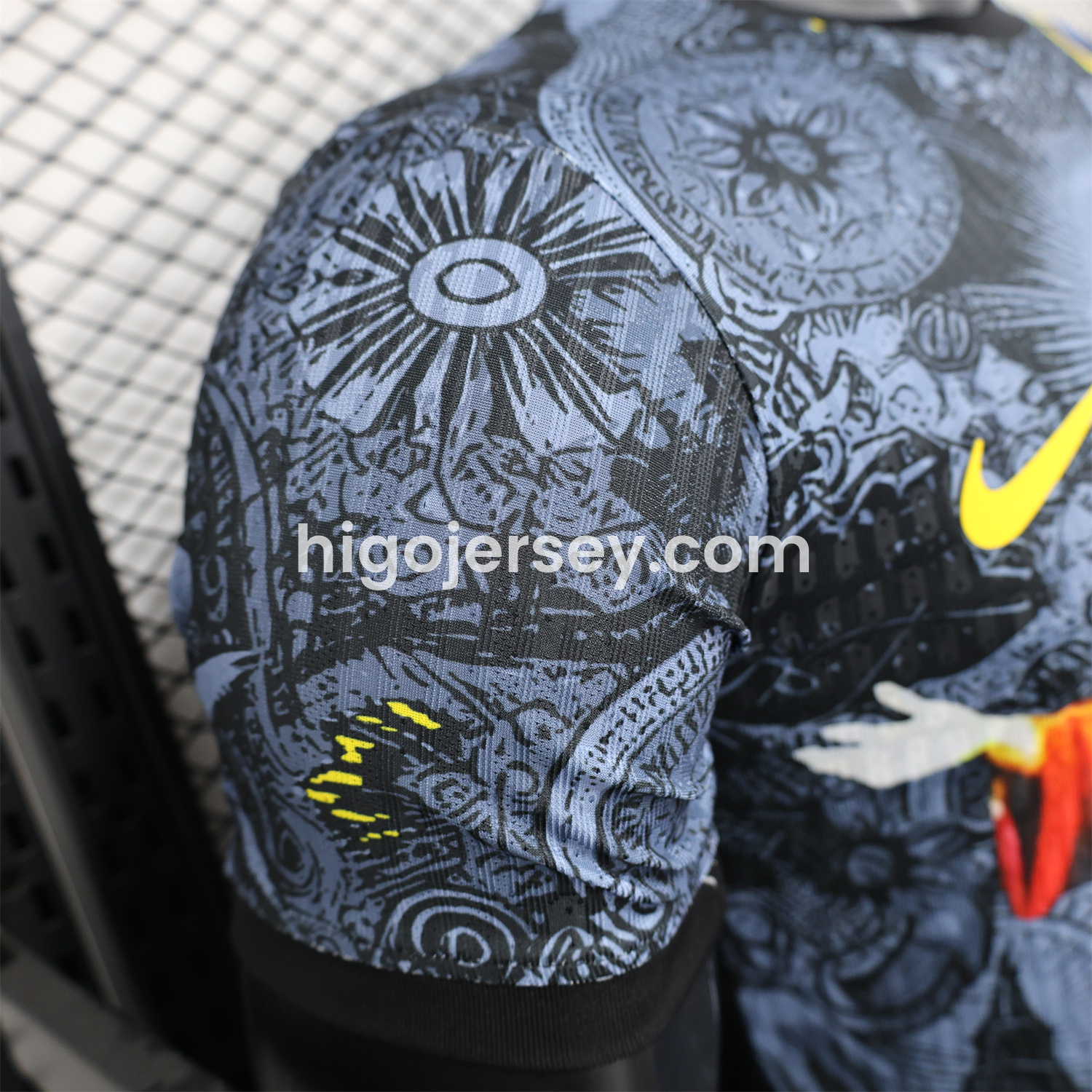 Higojerseys-Brazil 25-26 Colorful Jesus Statue Special Black Jersey - Player Version