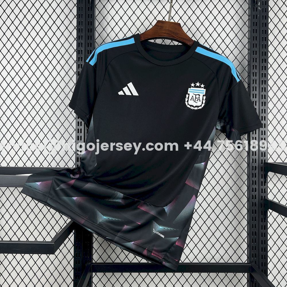 Higojerseys-Argentina 2026 Goalkeeper Black Jersey - Fans Version