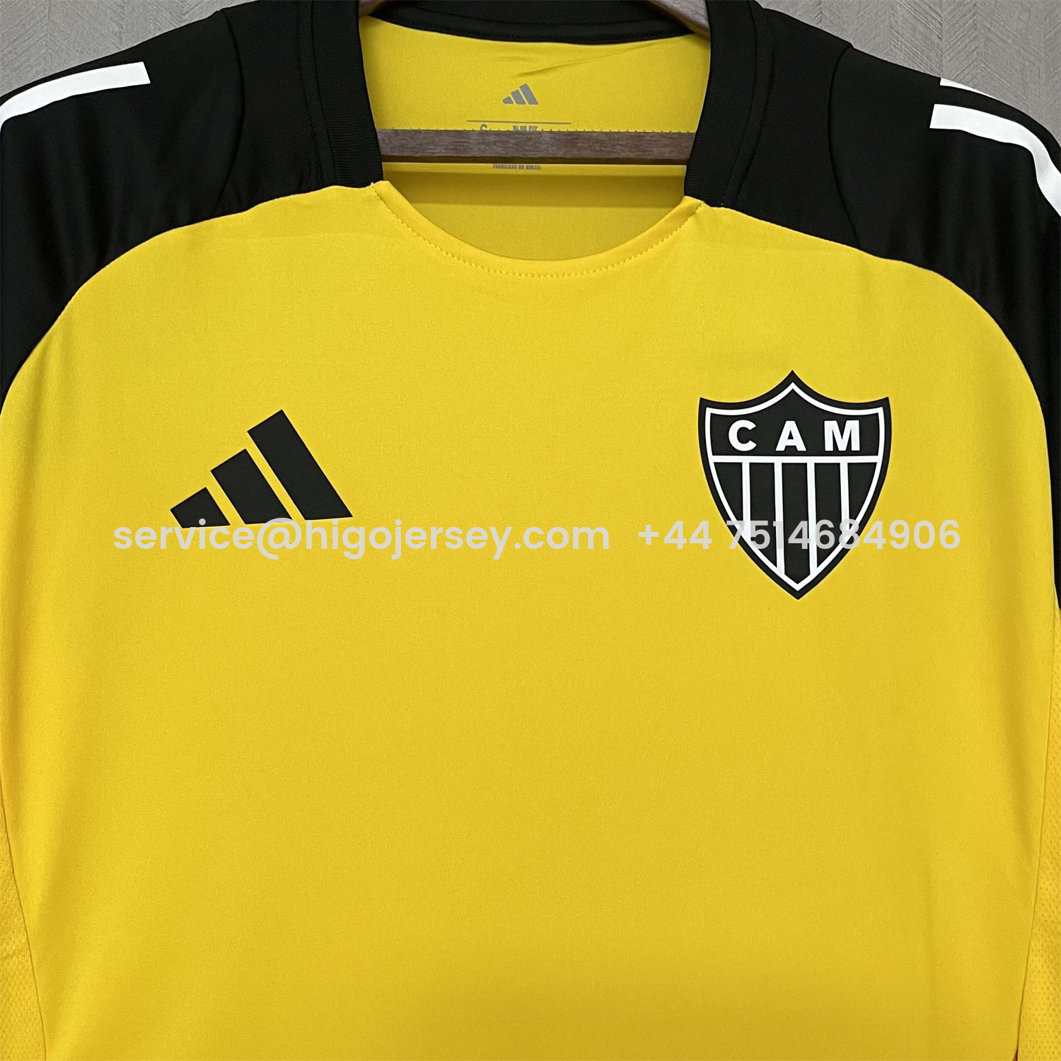 Higojerseys-Atletico Mineiro 25-26 Yellow Pre-Match Training Jersey - Fans Version