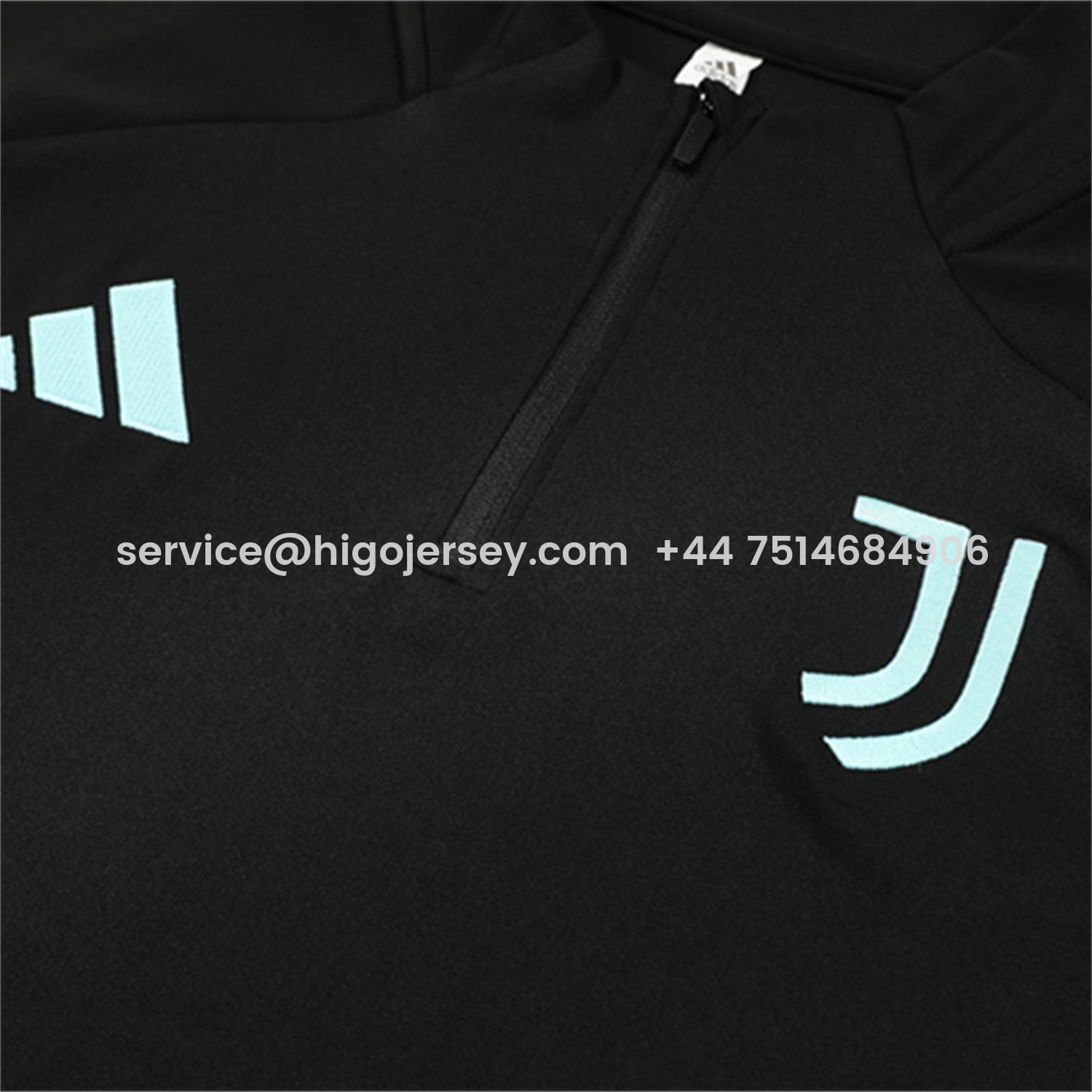 Higojerseys-Juventus 25-26 Kids Long Sleeve Training Set - Black Top and Black Pants