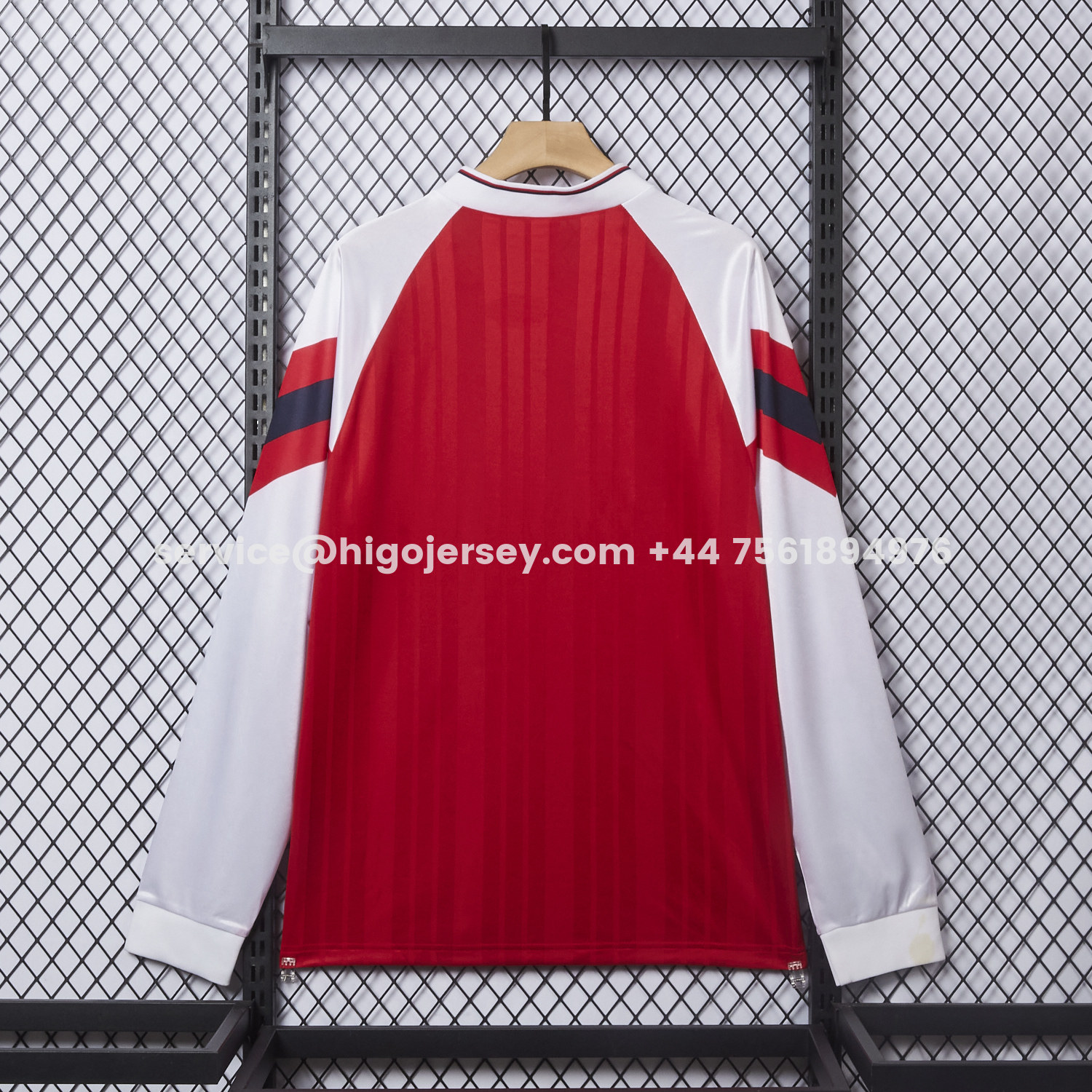 Higojerseys-Retro Arsenal 92-94 Home Long Sleeves Jersey