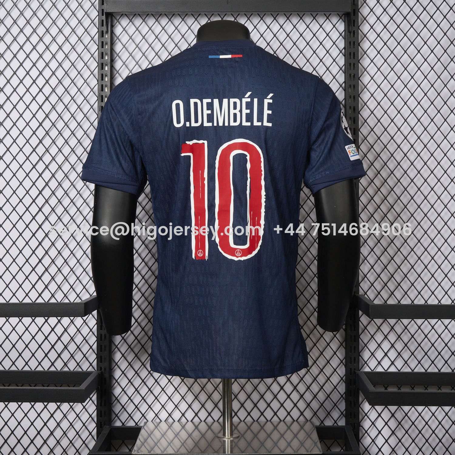 Higojerseys-Paris Saint-Germain PSG 24-25 Home Champions League Final Jersey - Player Version