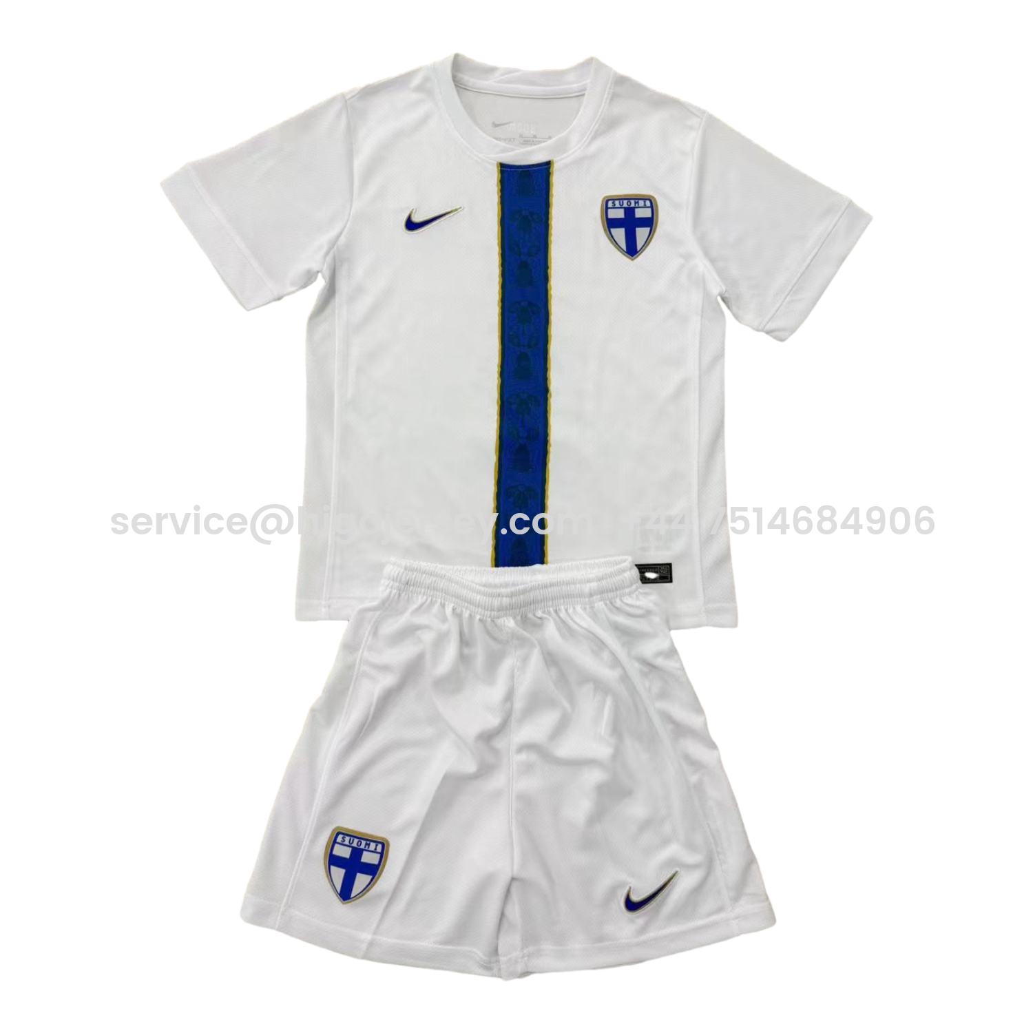 Higojerseys-Finland 2026 Home Men's Adult Jersey Set - Fans Version