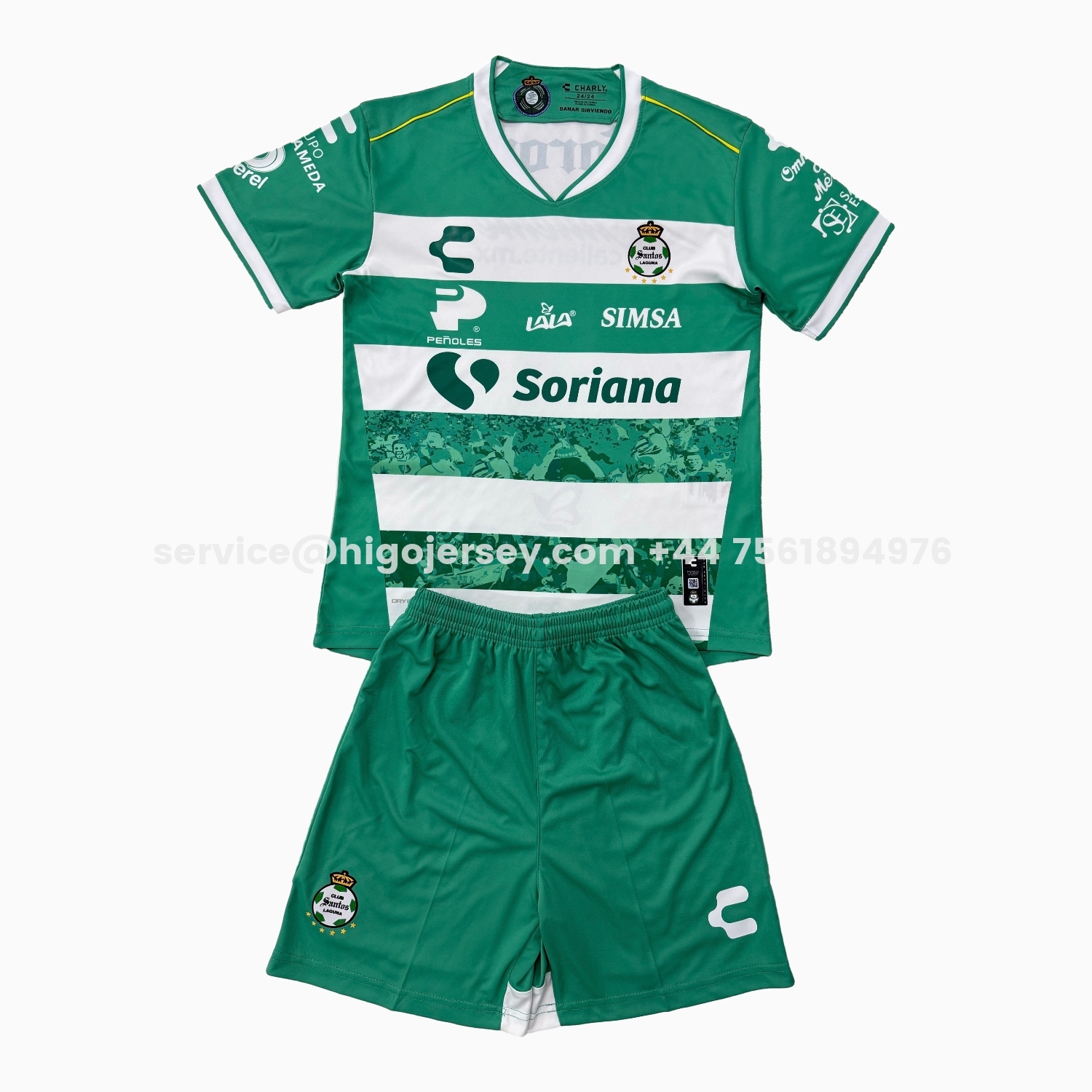 Higojerseys-Santos Laguna 25-26 Home Men's Adult Jersey Set - Fans Version