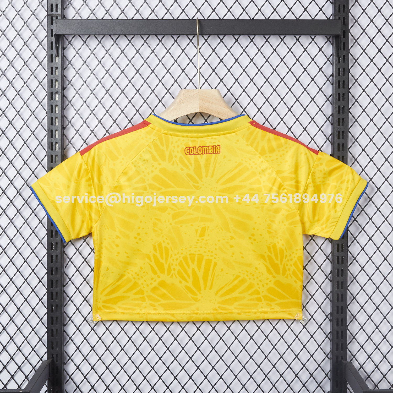 Higojerseys-Women's Colombia 2026 Home Cropped Jersey