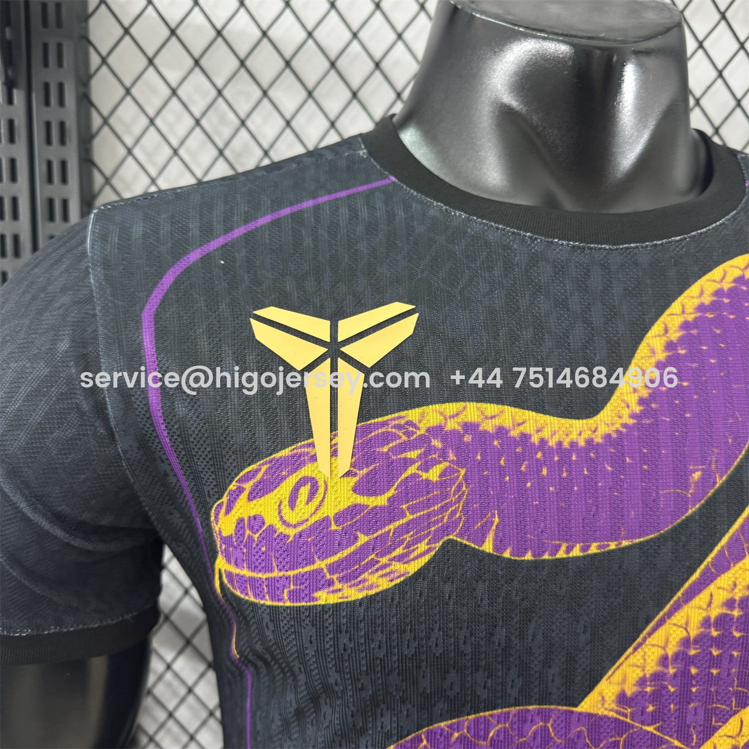 Higojerseys-Barcelona 25-26 Purple Mamba Snake Black Special Jersey - Player Version
