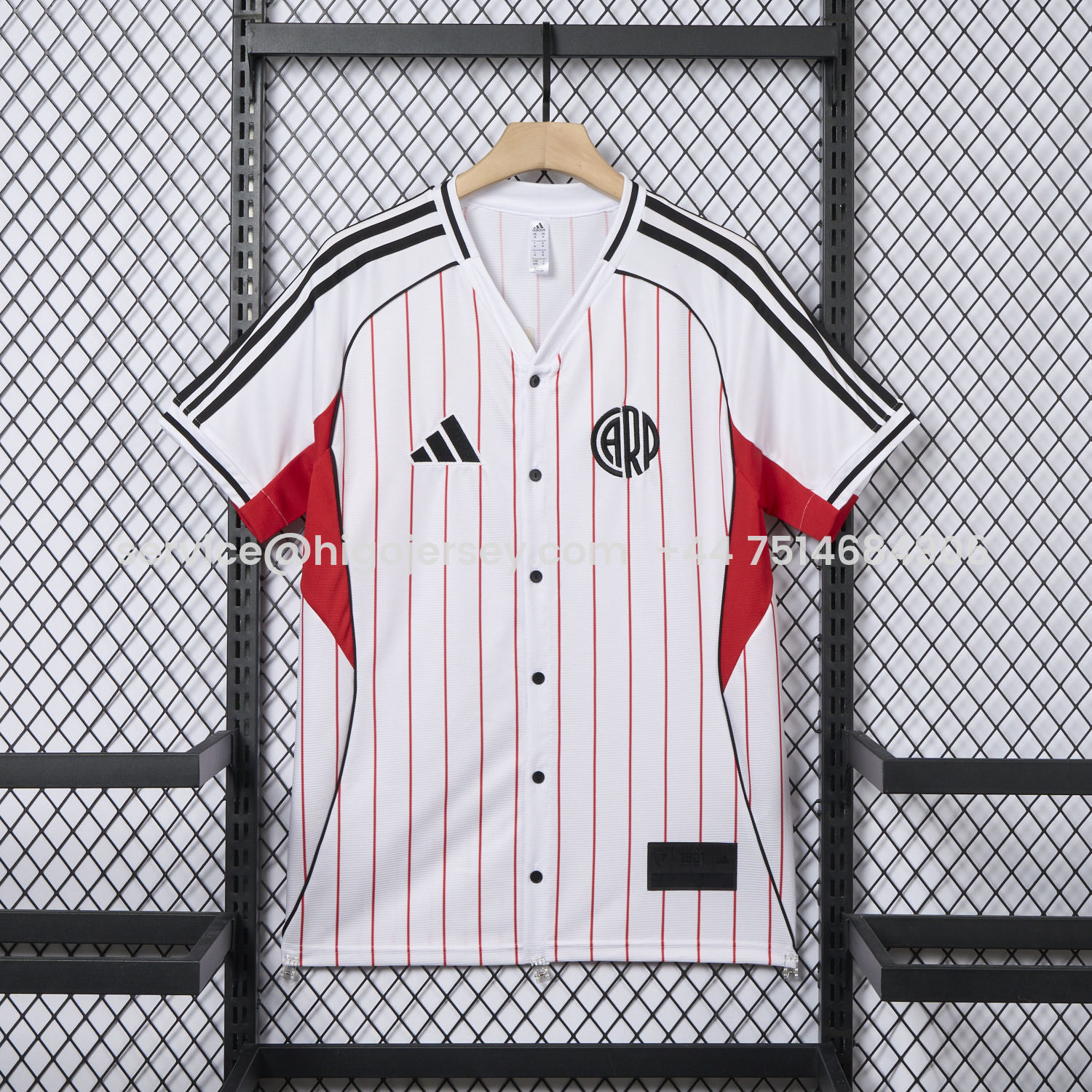Higojerseys-River Plate 25-26 White Baseball Jersey