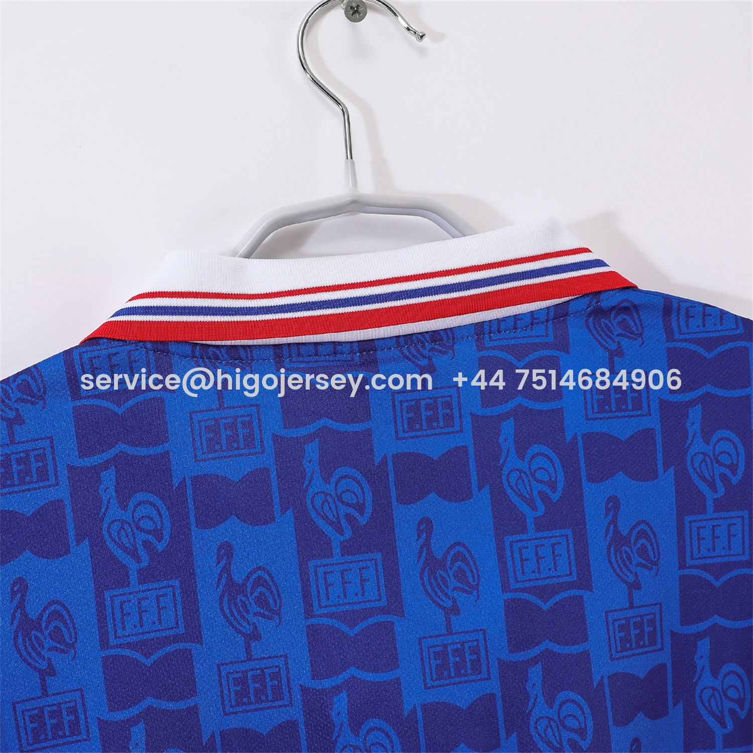 Higojerseys-Retro France 1996 Home Jersey