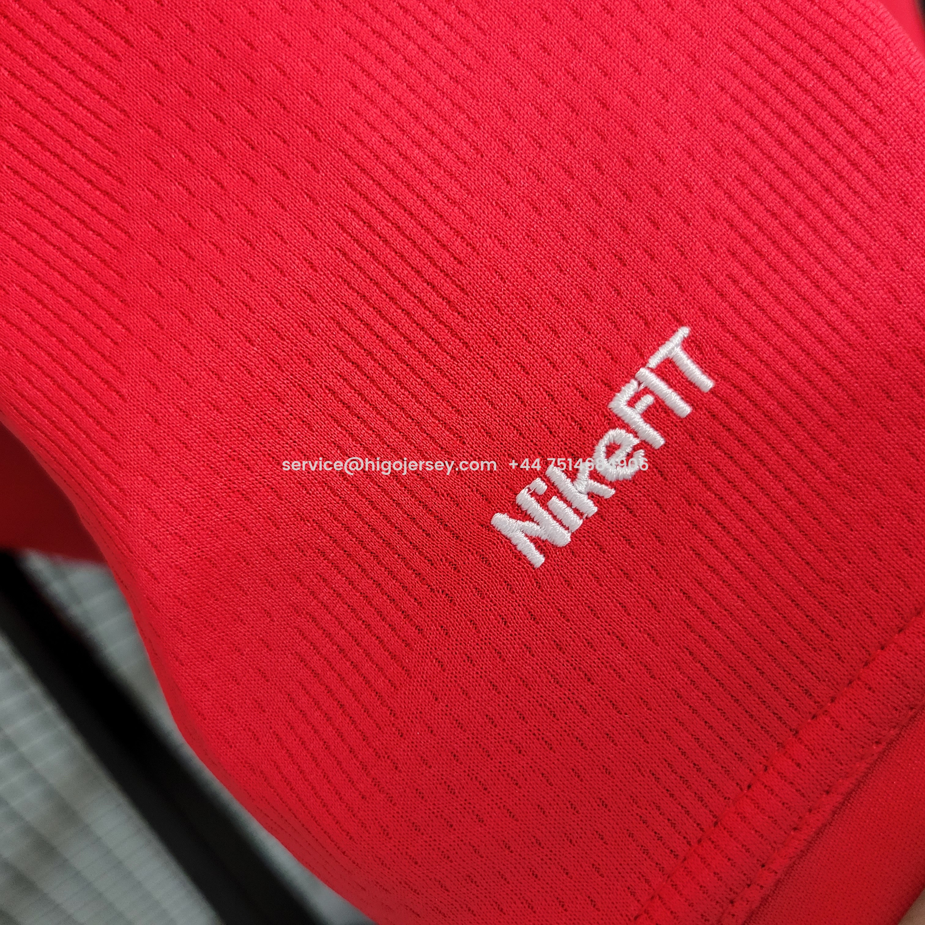 Higojerseys-Retro Manchester United 08-09 Home Long Sleeve Jersey