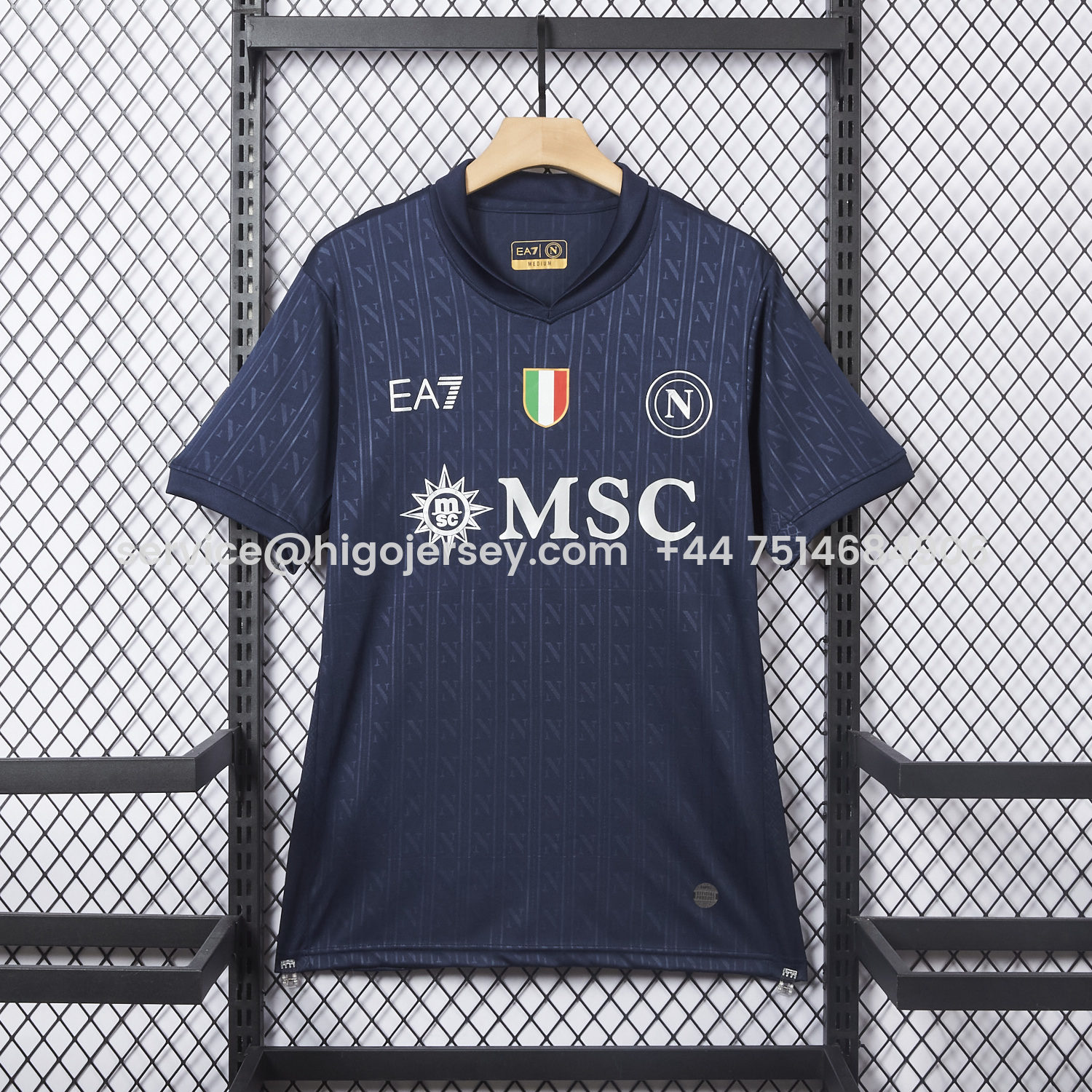 Higojerseys-Napoli 25-26 European Third Deep Blue Jersey - Fans Version