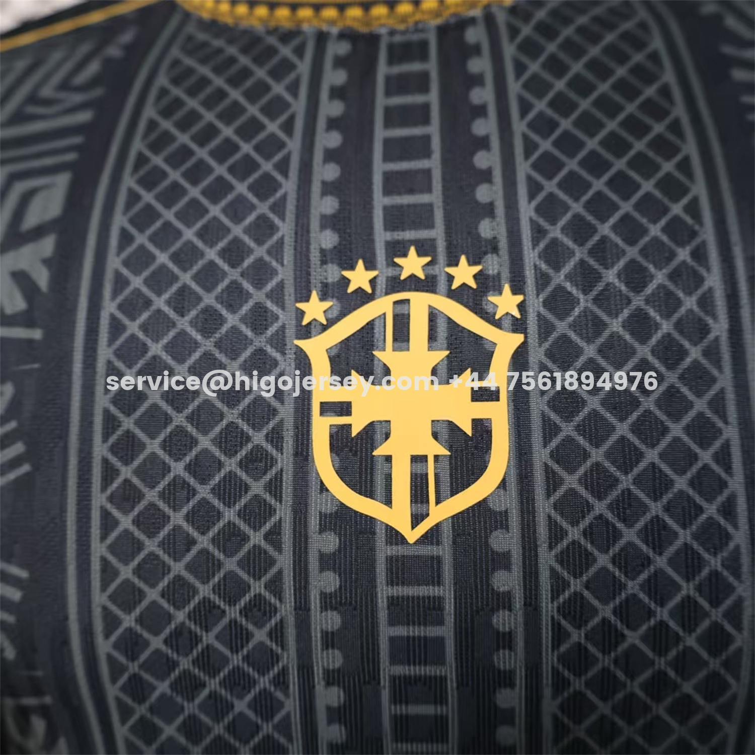 Higojerseys-Brazil 2026 COMMA Black Neymar Special Jersey - Player Version