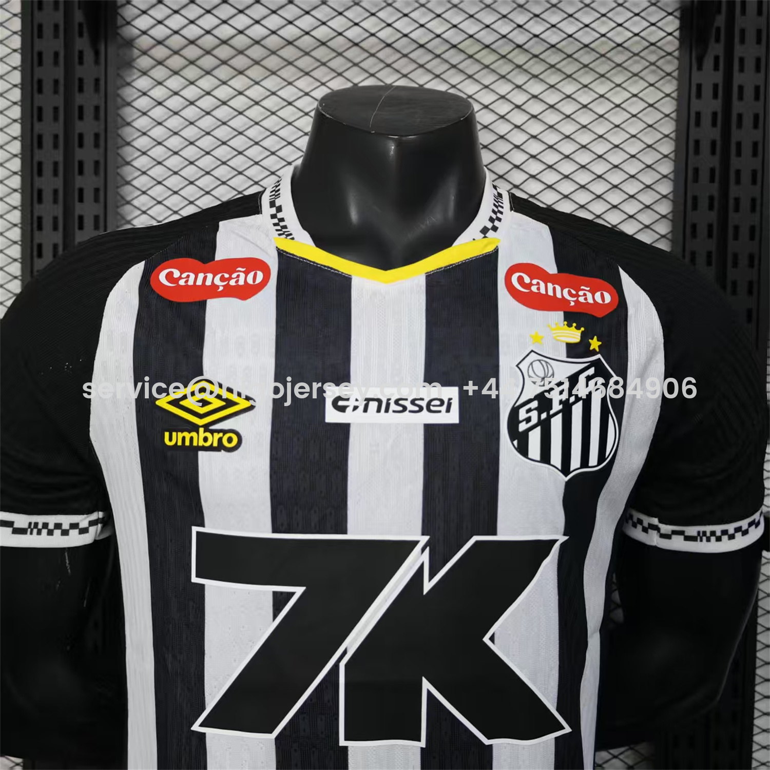 Higojerseys-Santos 25-26 Away Jersey with Sponsors - Player Version