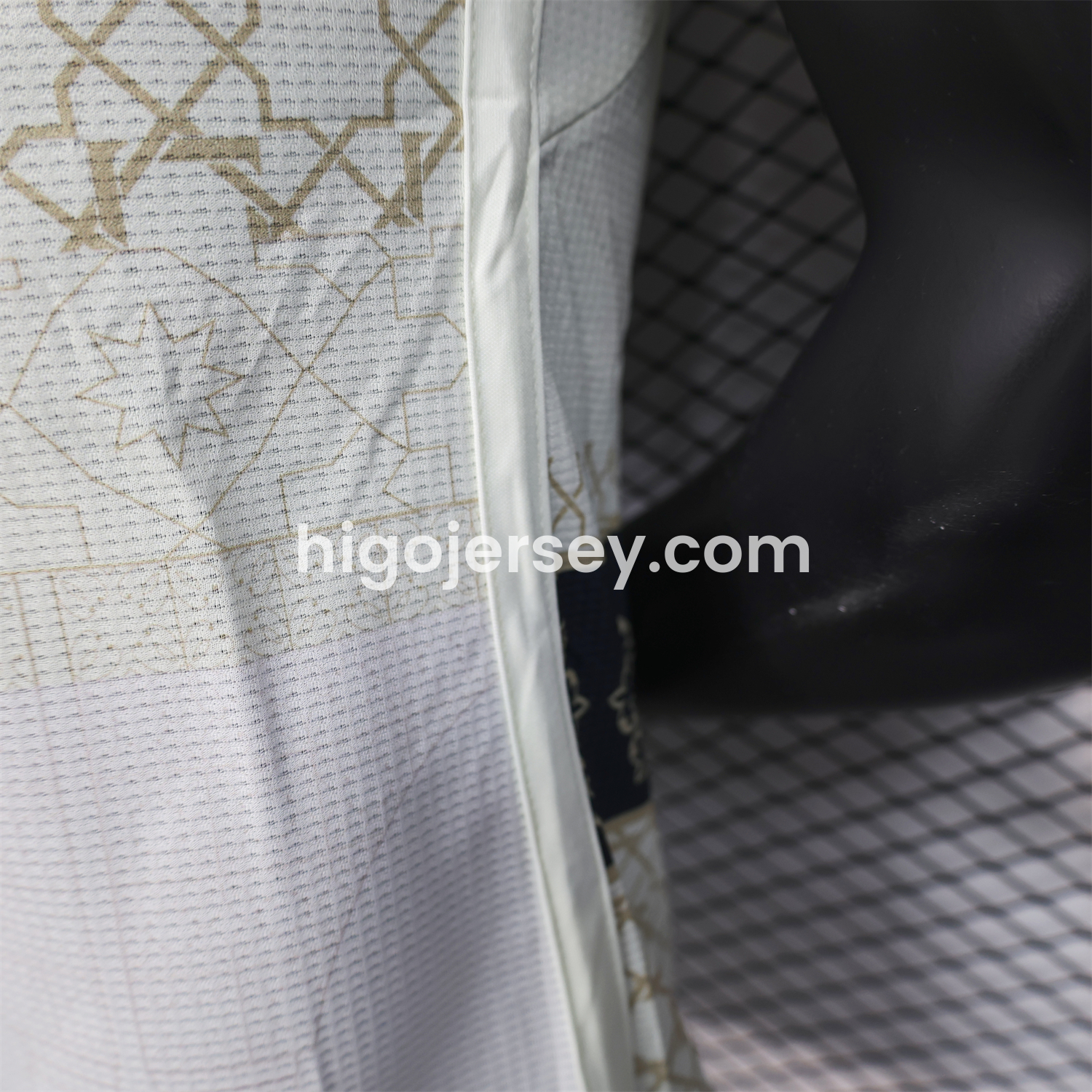 Higojerseys-Algeria 25-26 Light Yellow with Black Classical Pattern Jersey - Player Version