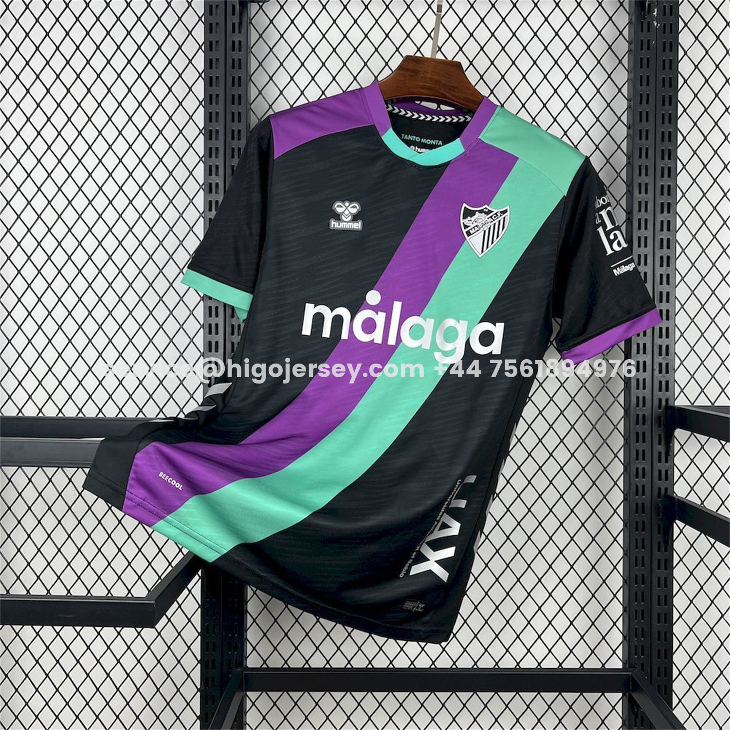 Higojerseys-Malaga 25-26 Away Black Jersey - Fans Version