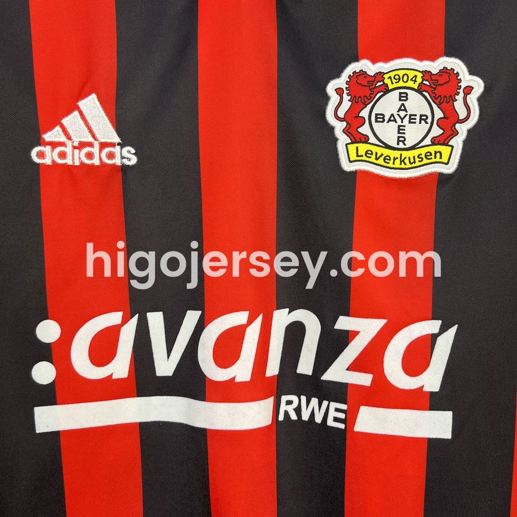 Higojerseys-Retro Bayer 04 Leverkusen 2000-01 Home Jersey