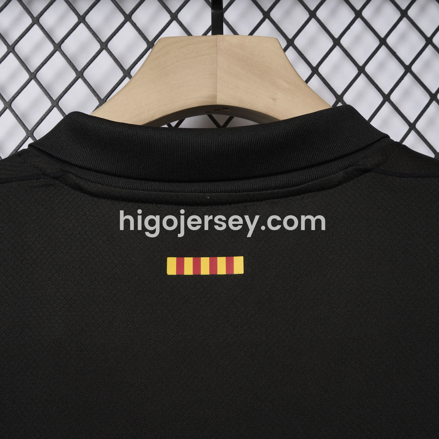 Higojerseys-Barcelona x Travis Scott 24-25 Away Pure Black Jersey - Fans Version