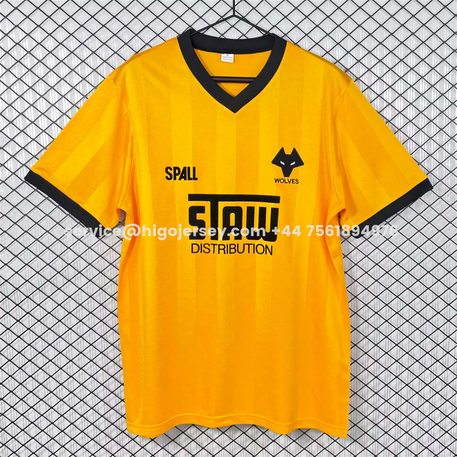 Higojerseys-Retro Wolverhampton Wanderers Wolves 1986-88 Home Jersey
