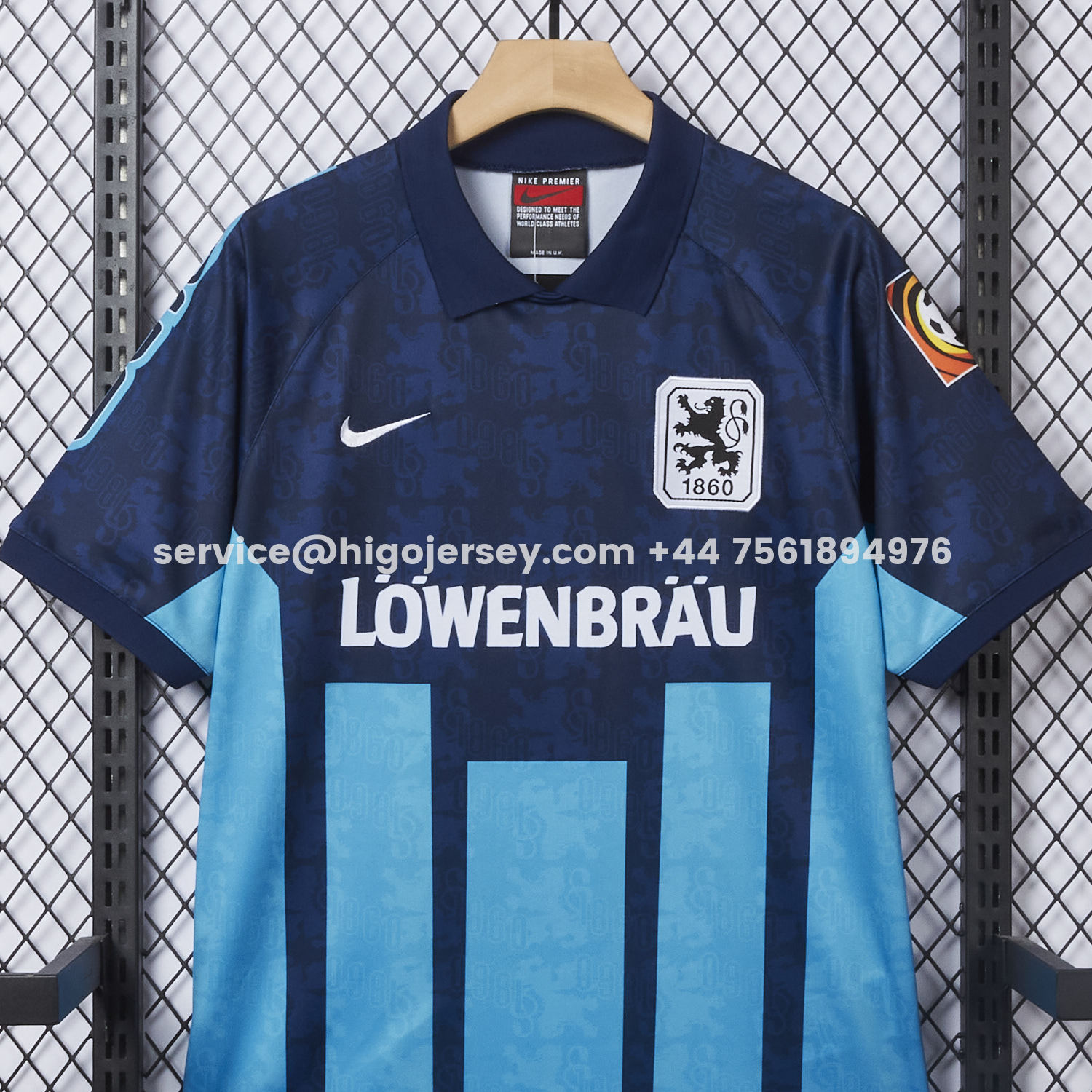 Higojerseys-Retro TSV 1860 München Munich 1996 Away Jersey