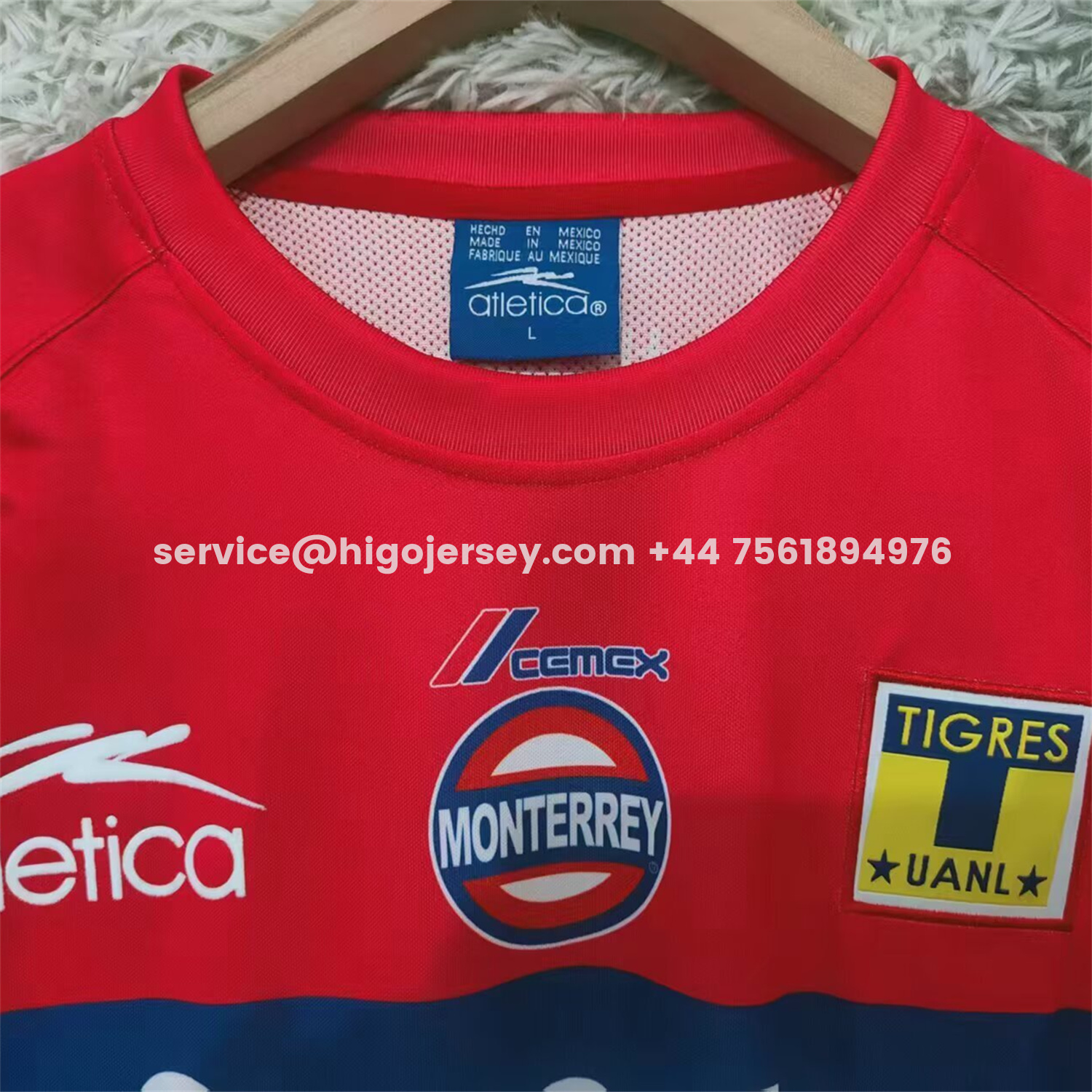 Higojerseys-Retro Tigres UANL 2002-03 Away Red Jersey