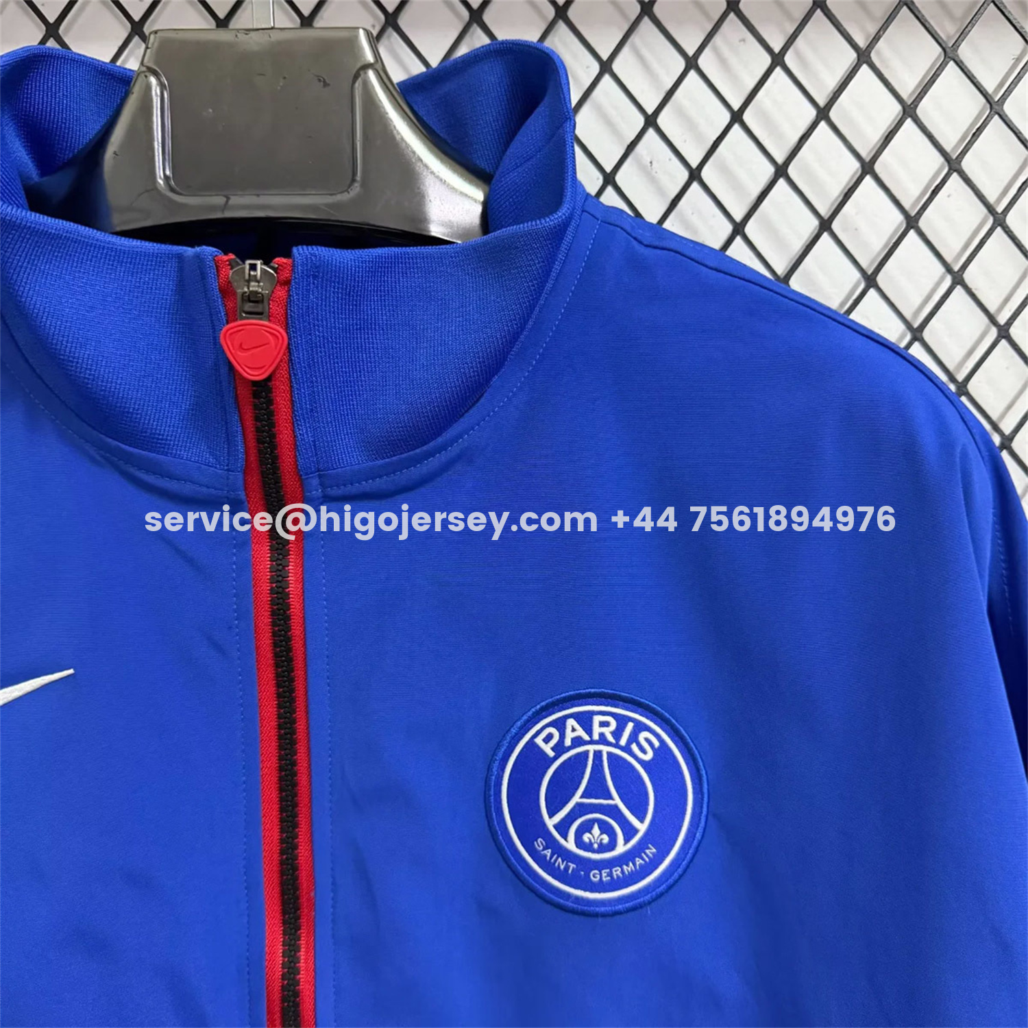 Higojerseys-Paris Saint-Germain PSG 25-26 Windbreaker Jacket - Blue