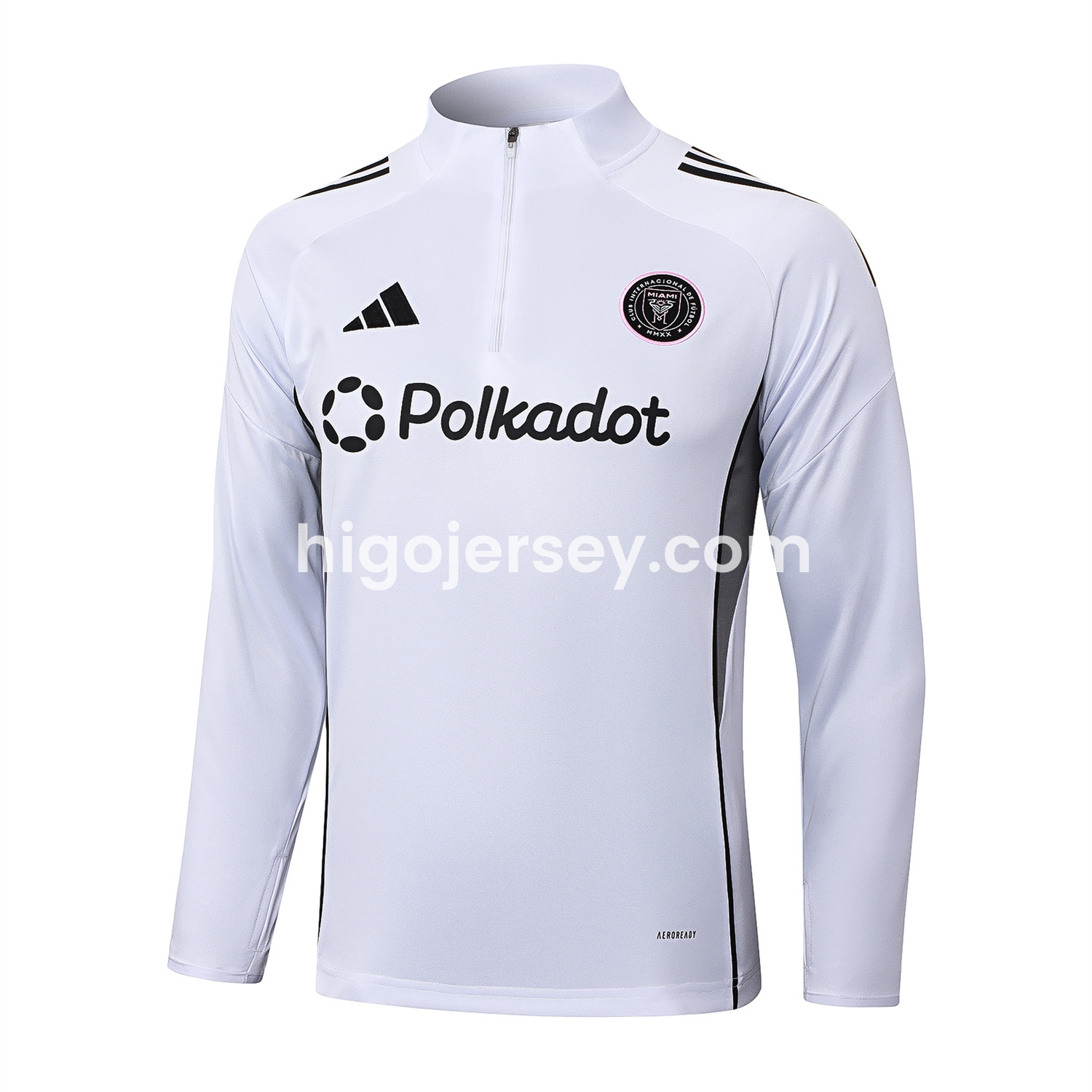 Higojerseys-INT M.A.M 25-26 Long Sleeves Training Set - White Top & Black Pants