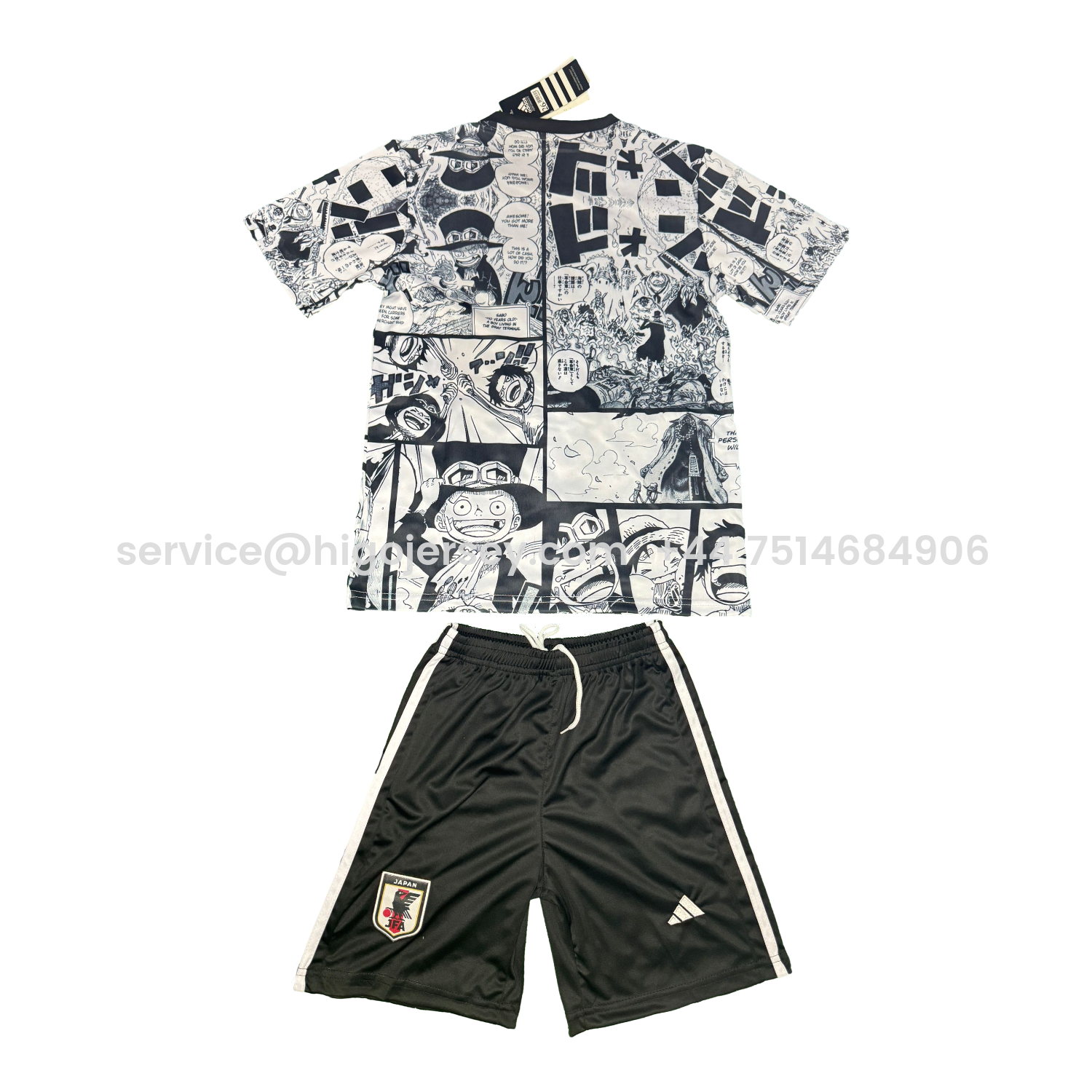 Higojerseys-Japan 25-26 One Piece Sabo White Special Kids Kit