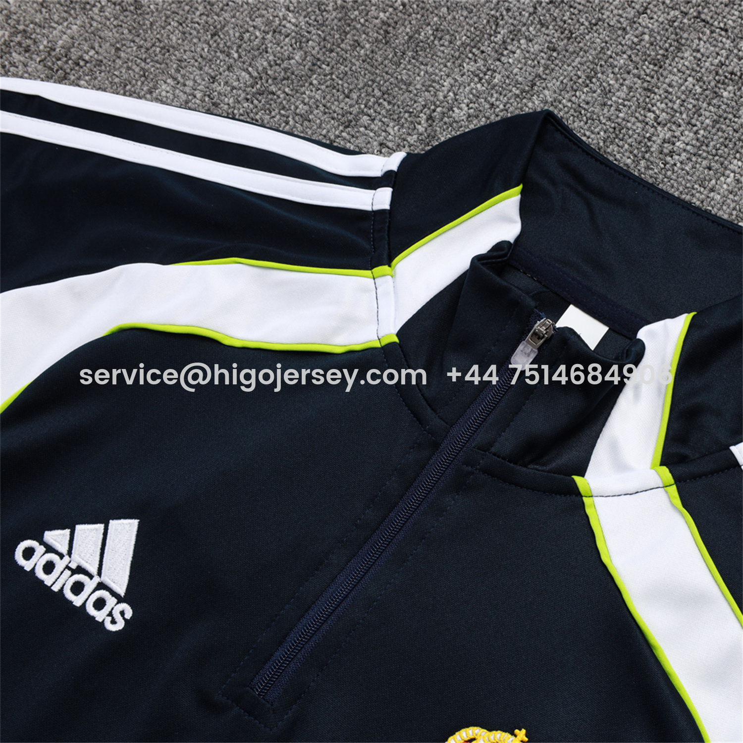 Higojerseys-Real Madrid 25-26 Long Sleeve Training Set - Deep Blue Urban Purist Style