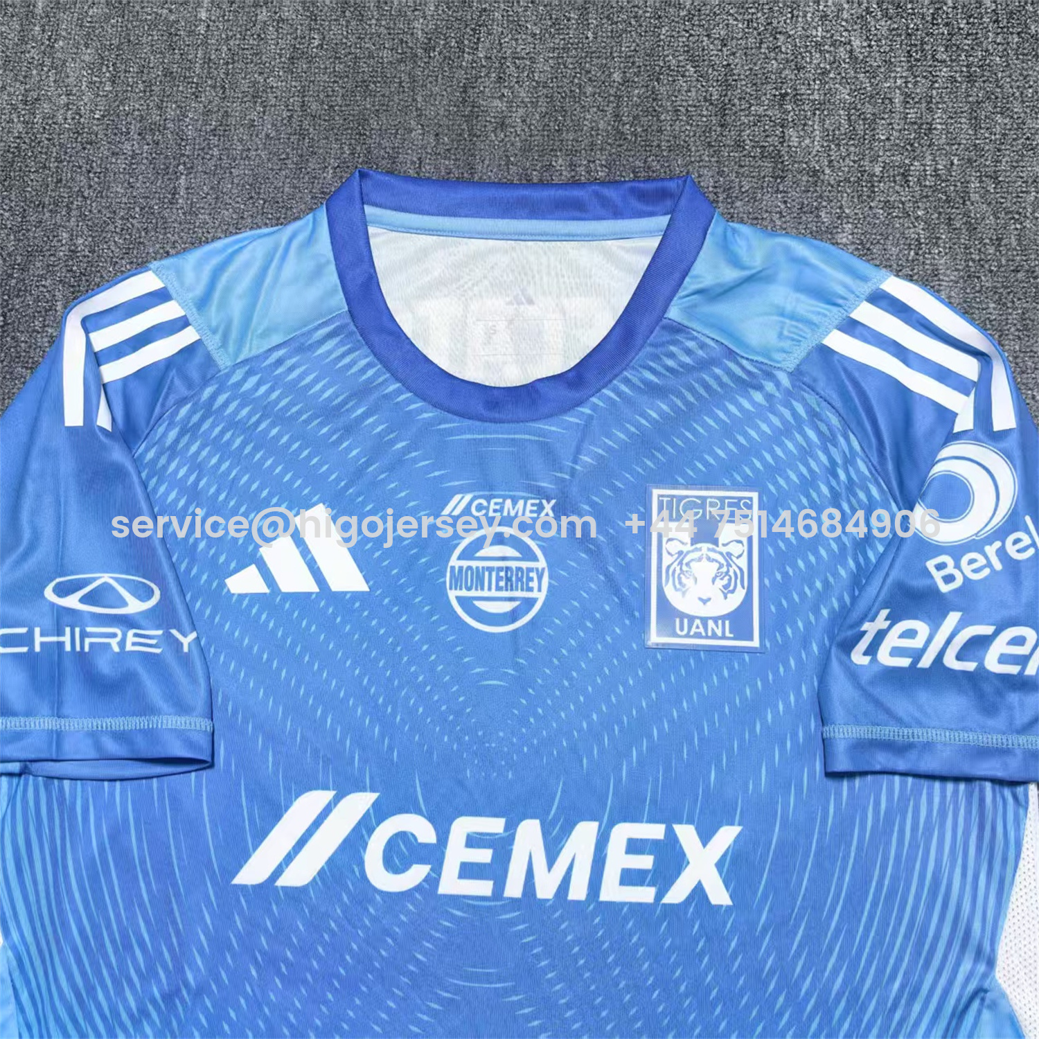 Higojerseys-Tigres UANL 25-26 Blue Goalkeeper Jersey - Fans Version